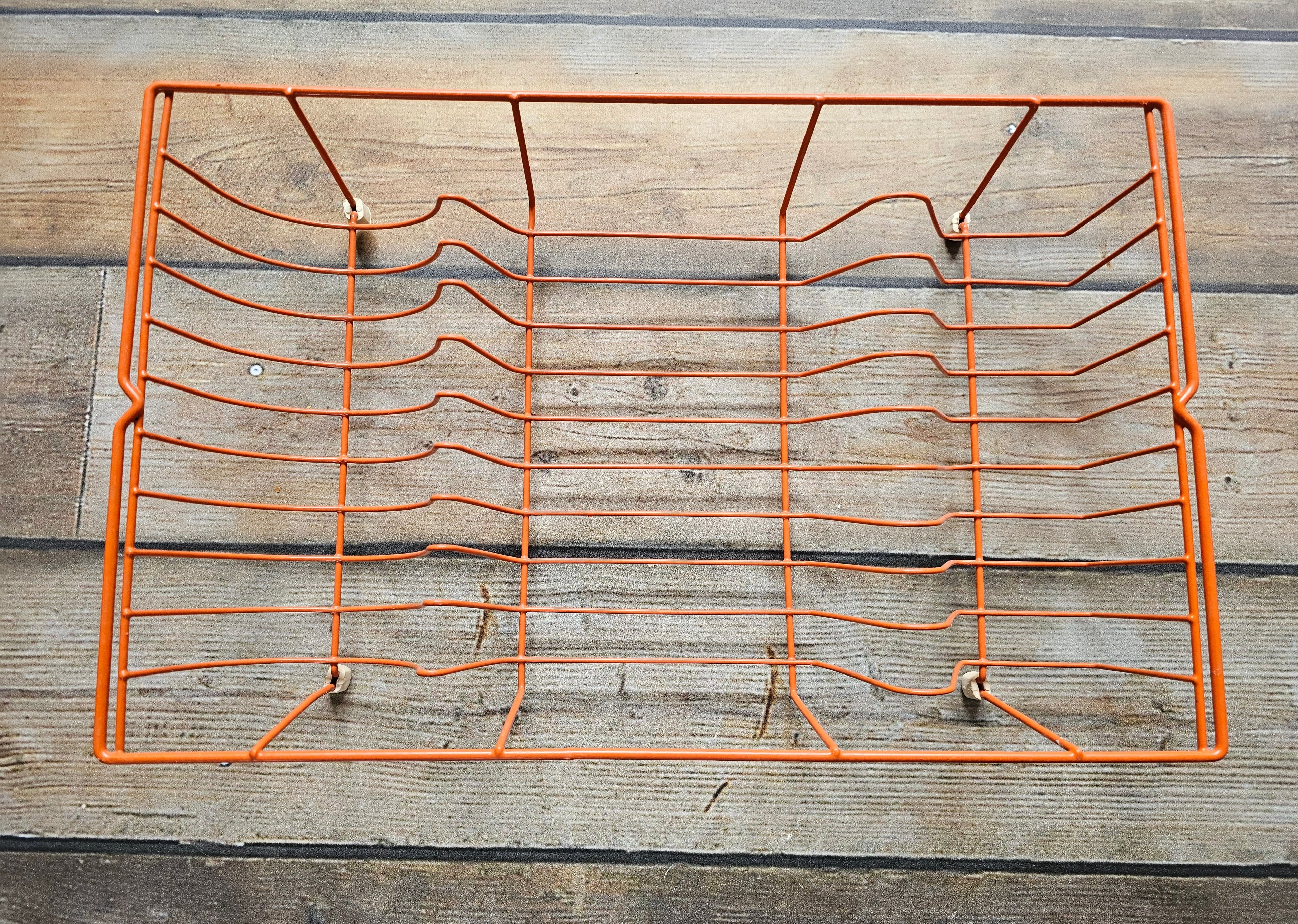 Vintage oranje afdruiprek