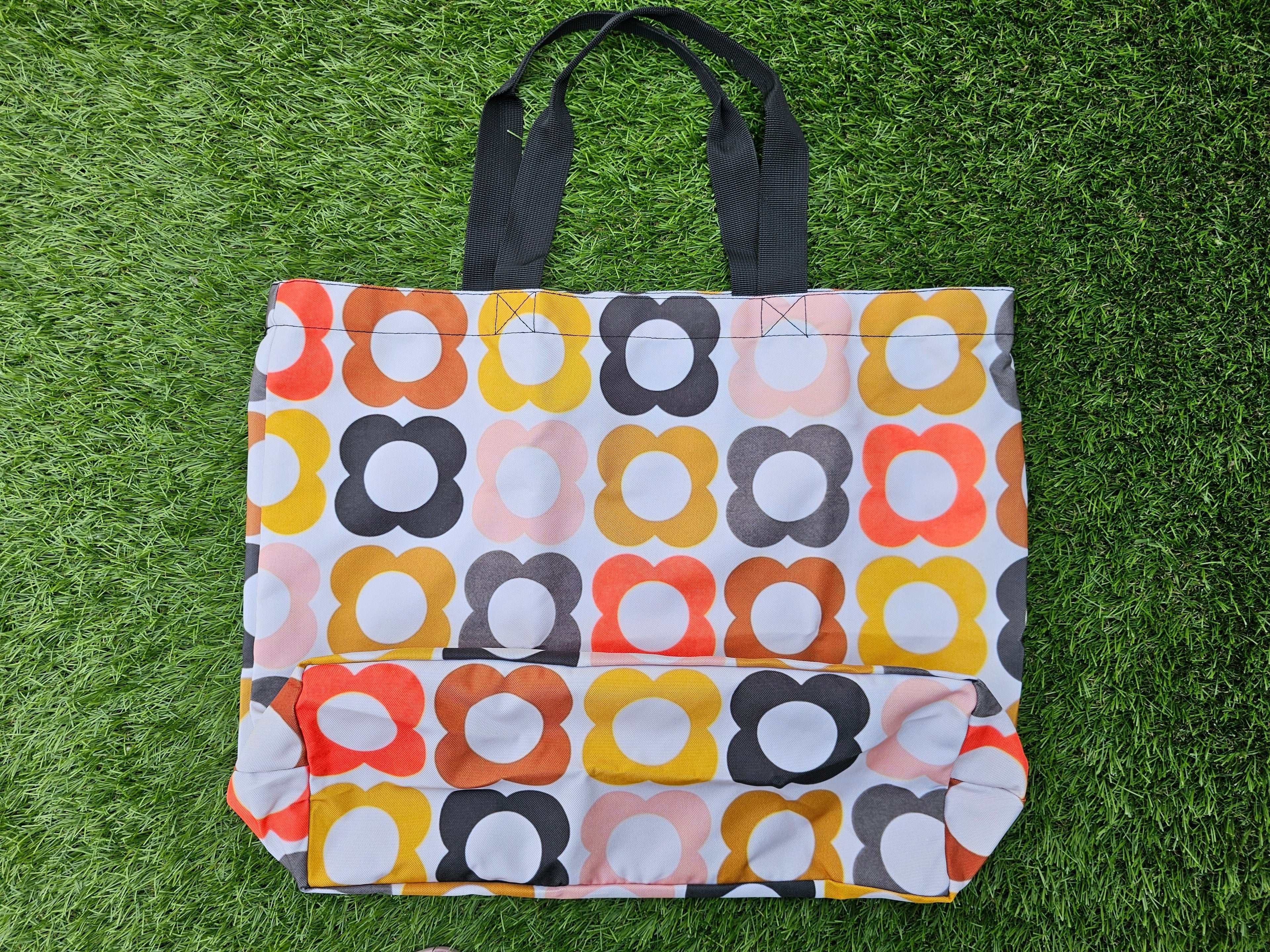 Retro shopper tas bloemen