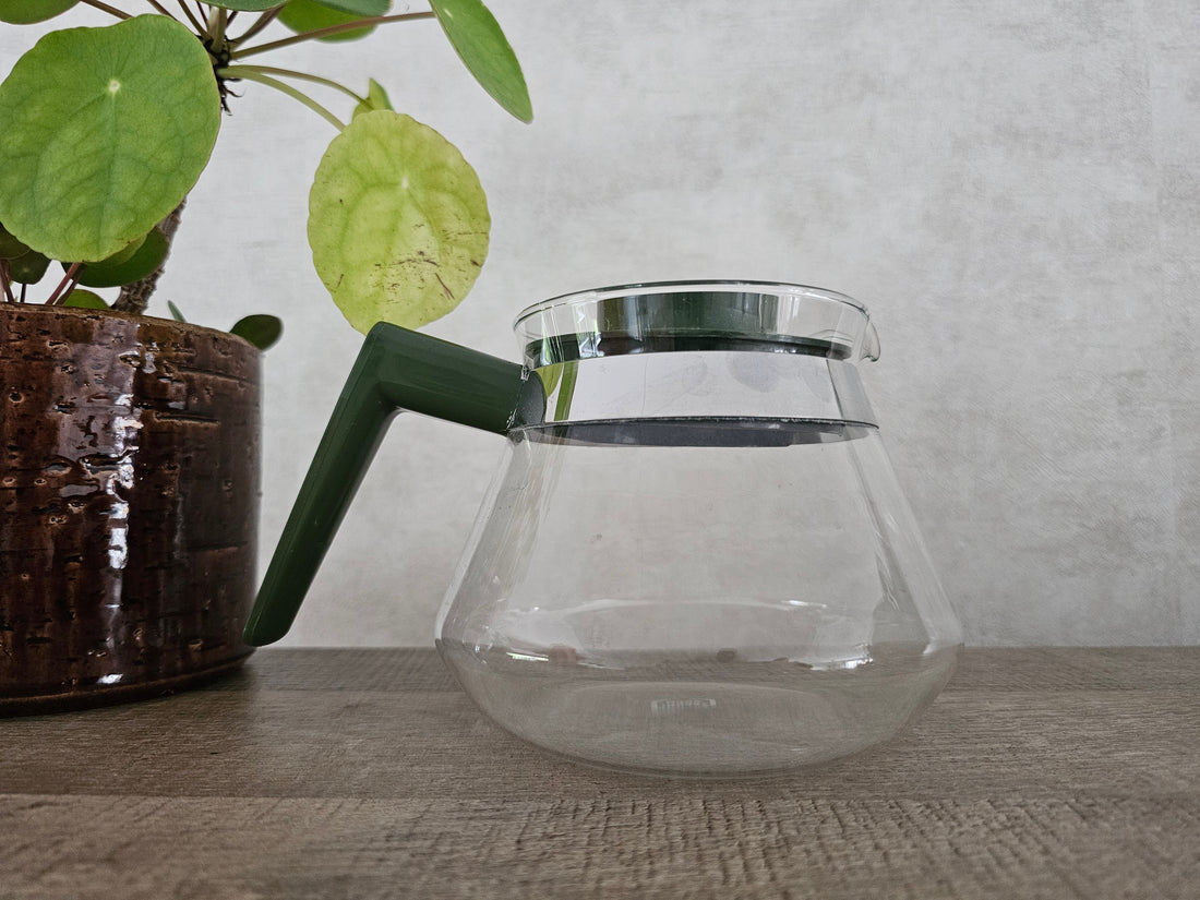 Douwe Egberts Technivorm glazen koffiekan groen