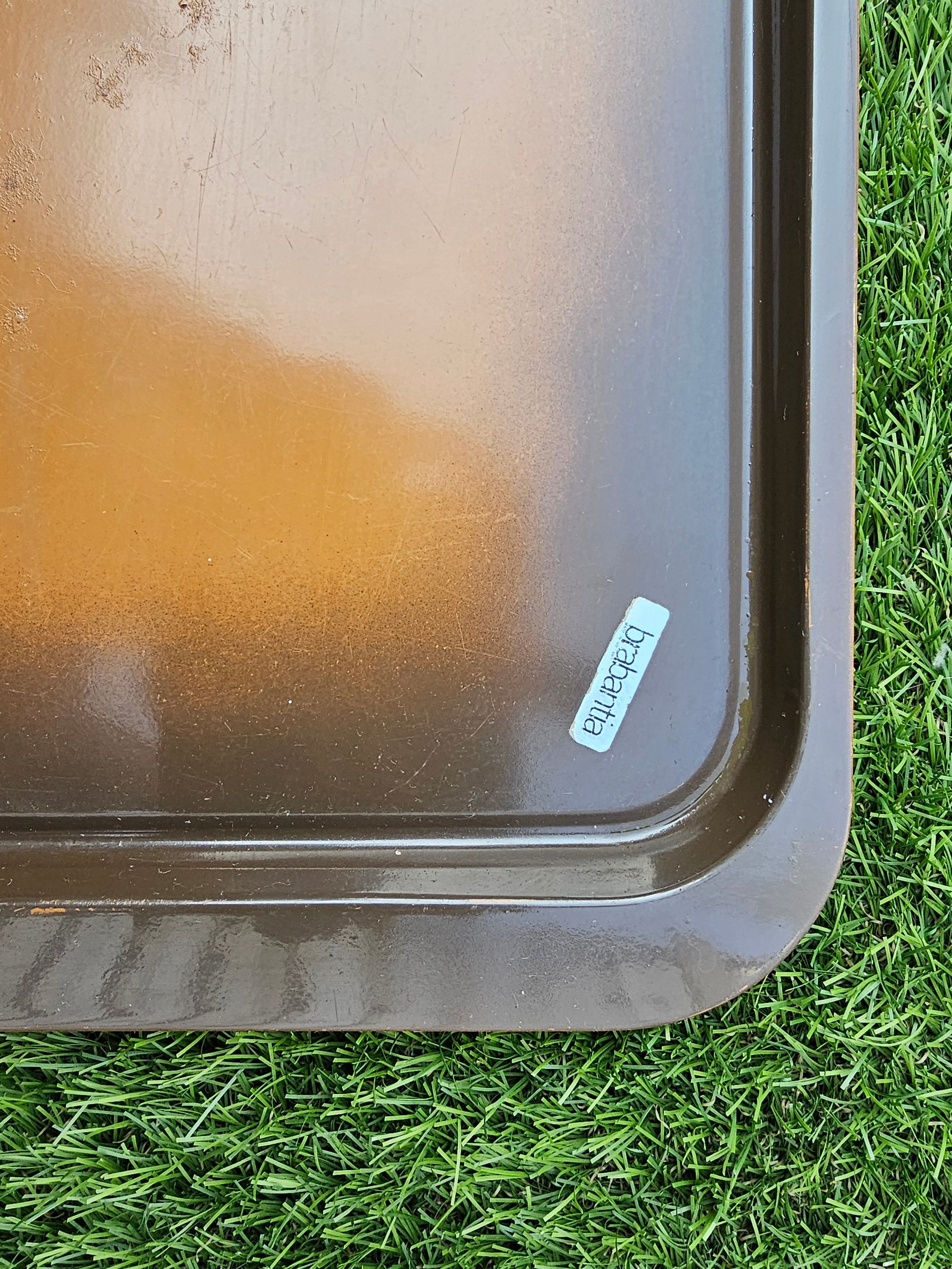 Brabantia metalen dienblad bruin