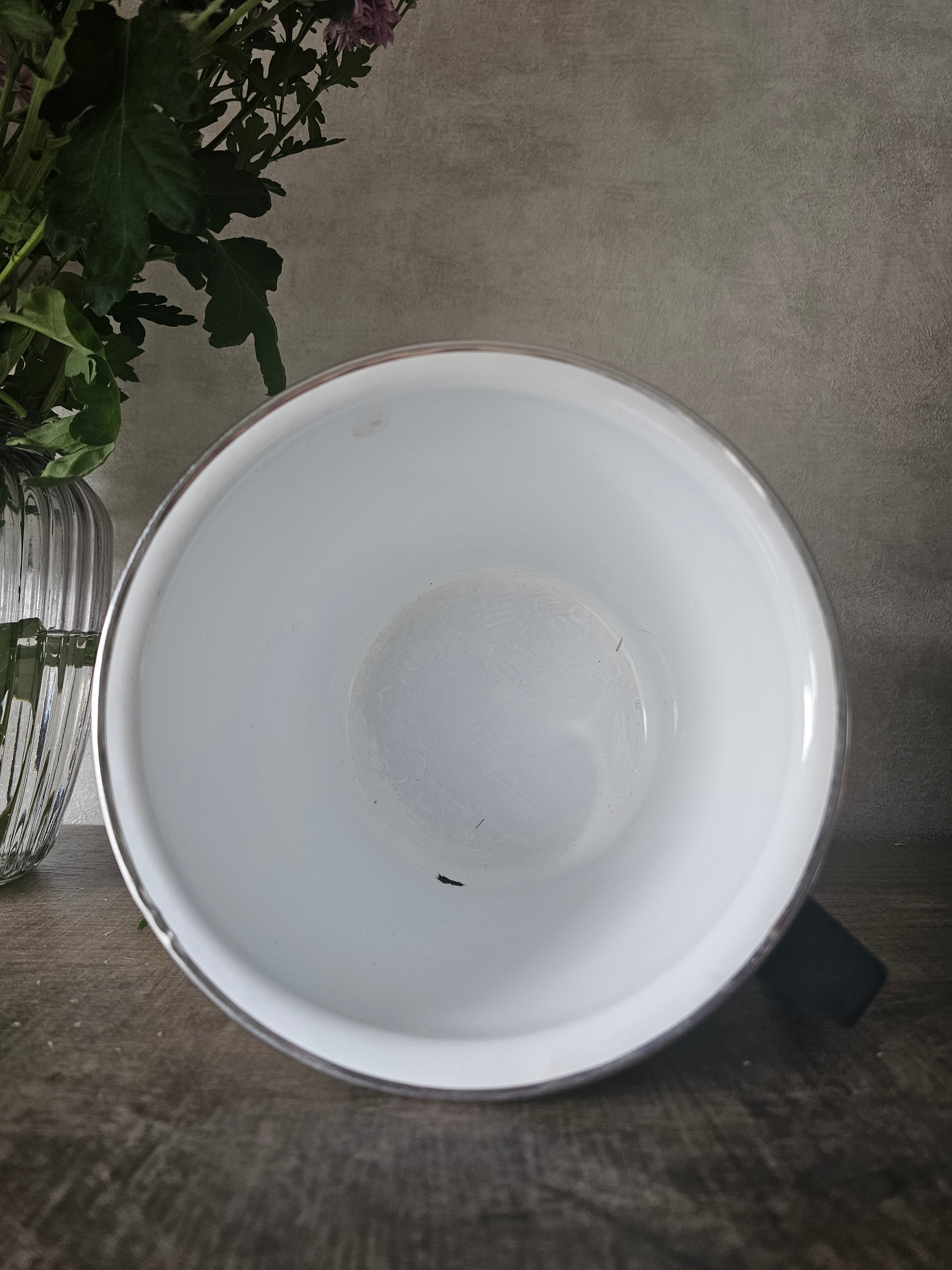 Emaille melk koker met deksel