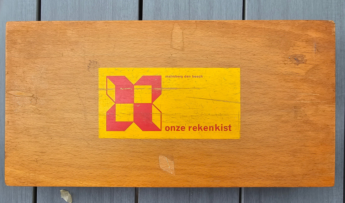 Malmberg Den Bosch rekenkist vintage schoolmateriaal