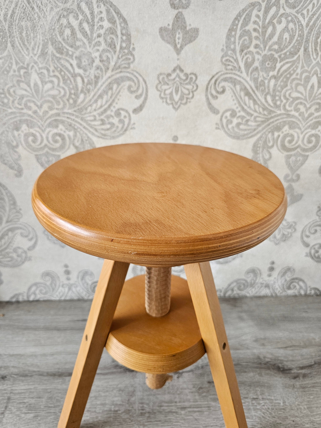 Houten draaikruk piano kruk