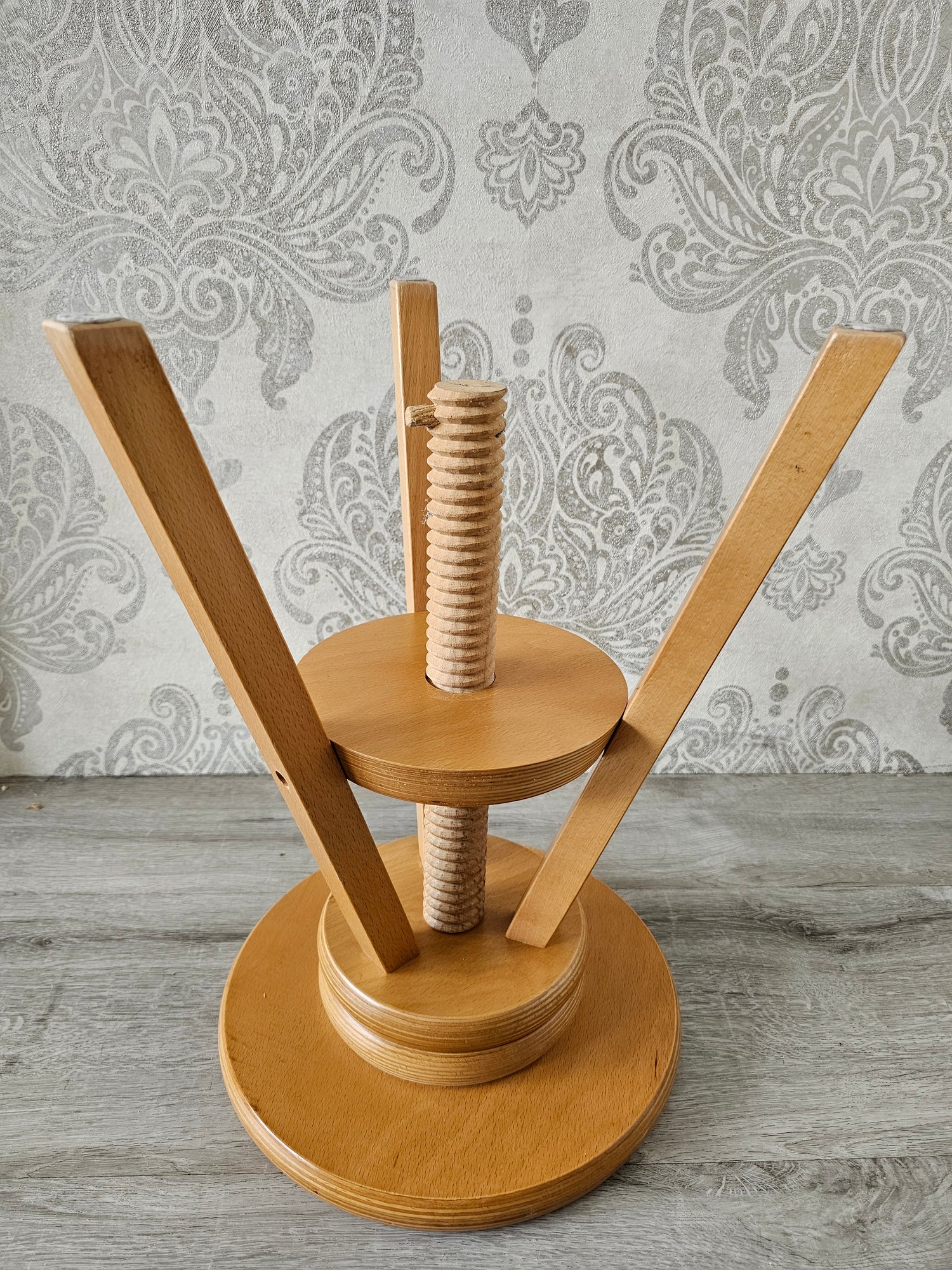 Houten draaikruk piano kruk