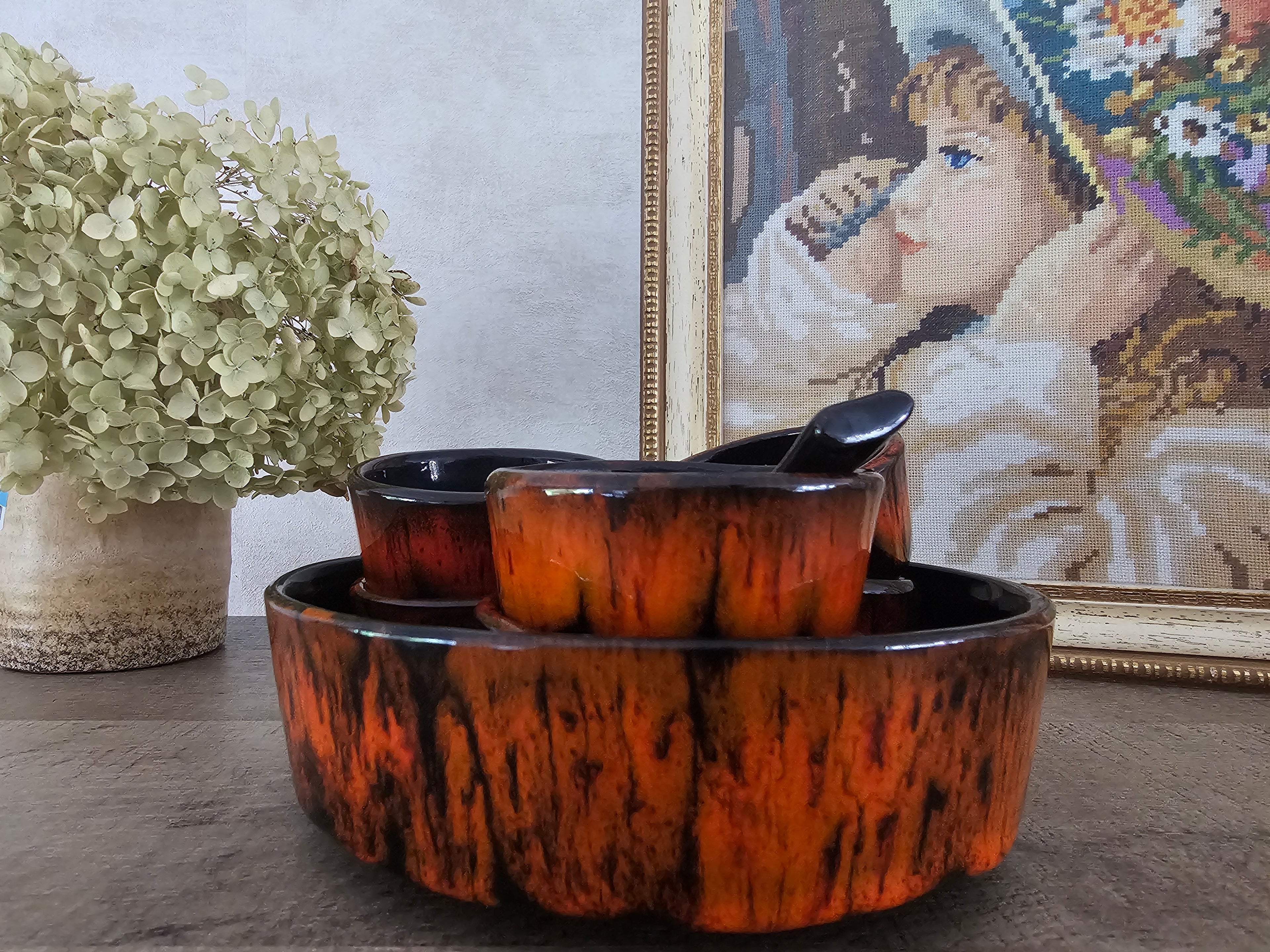 Fat lava keramiek pinda set schalen