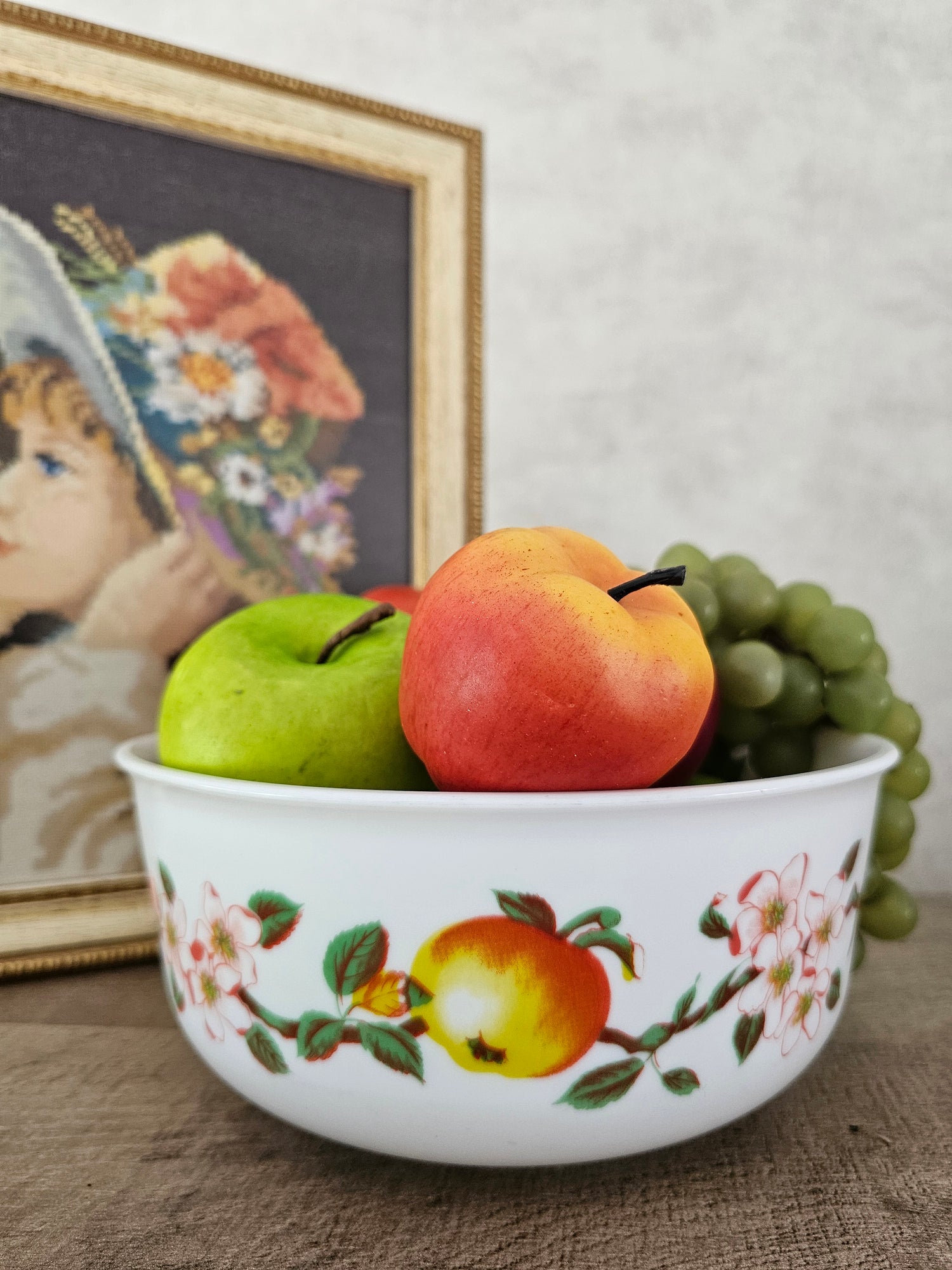 Arcopal appel en bloesem schaal