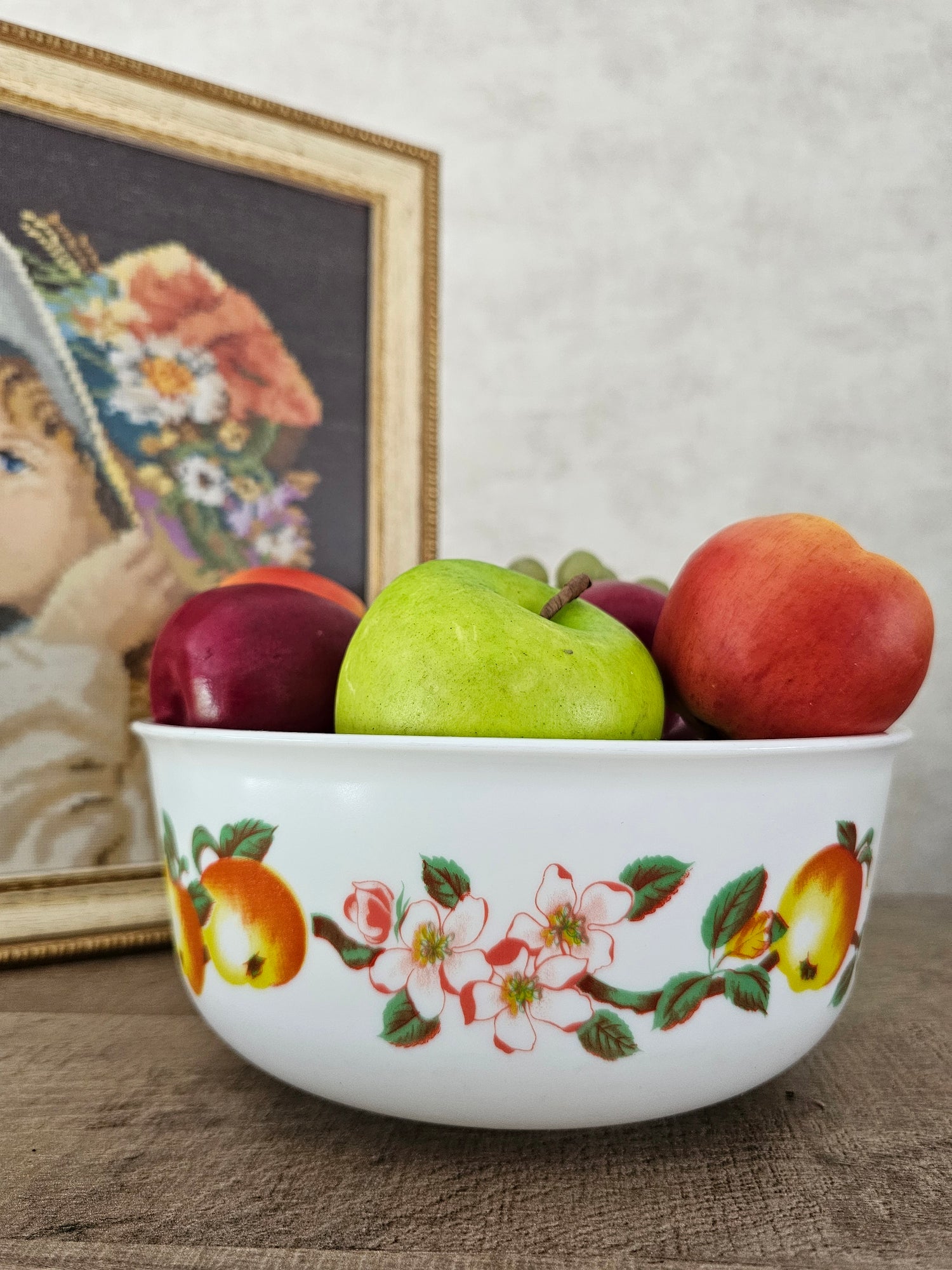 Arcopal appel en bloesem schaal