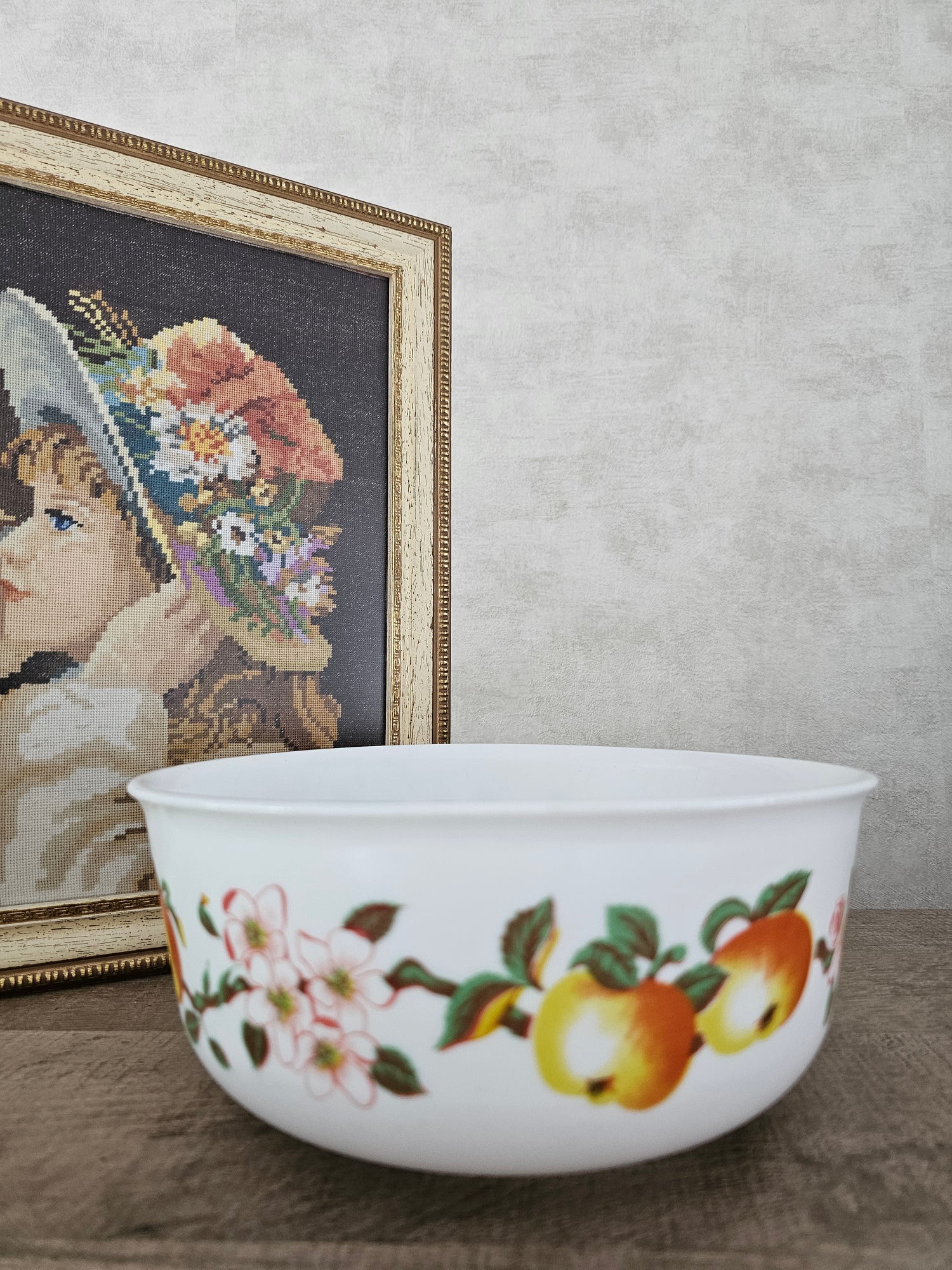 Arcopal appel en bloesem schaal