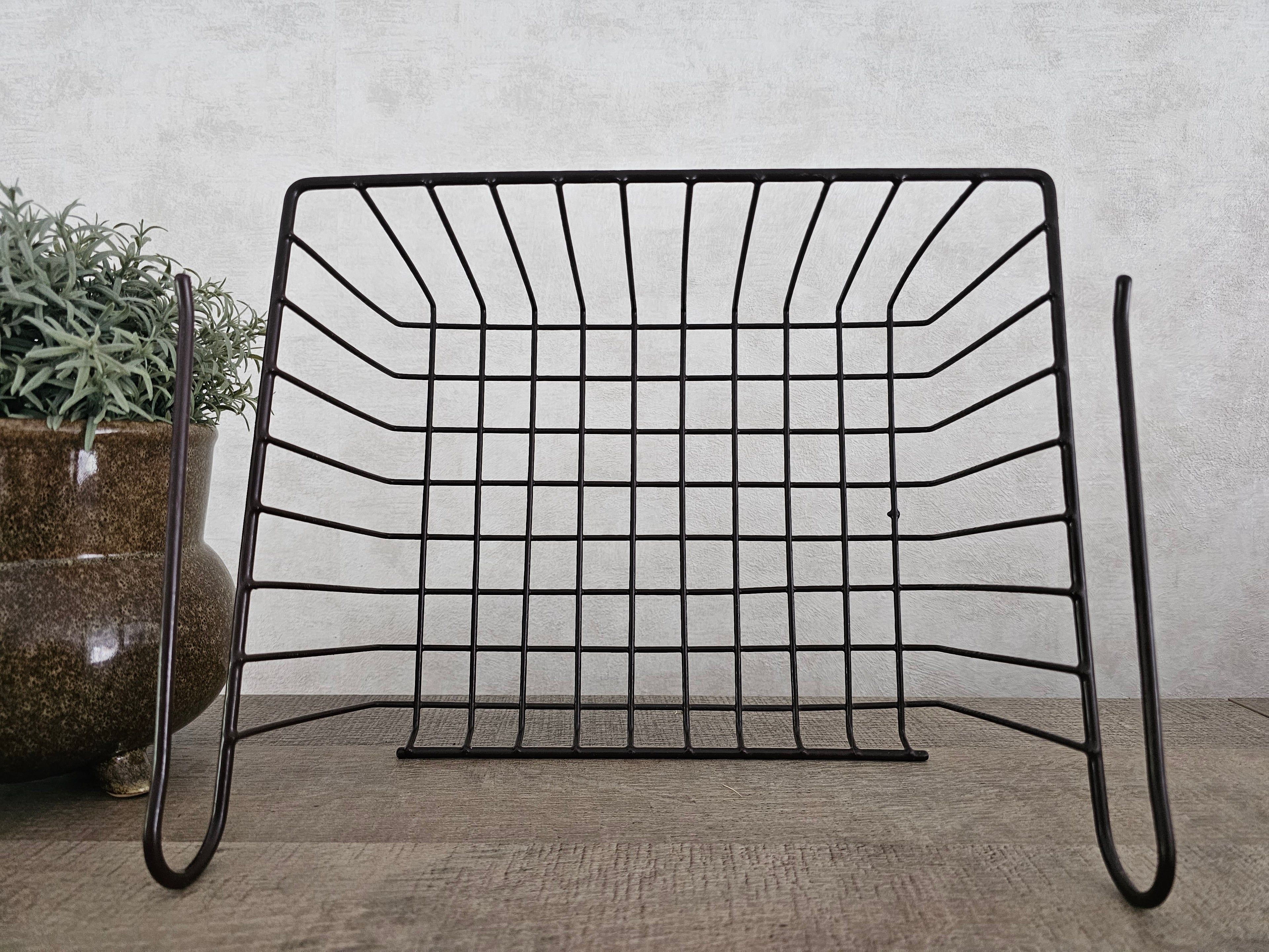 Vintage bruine draadmand