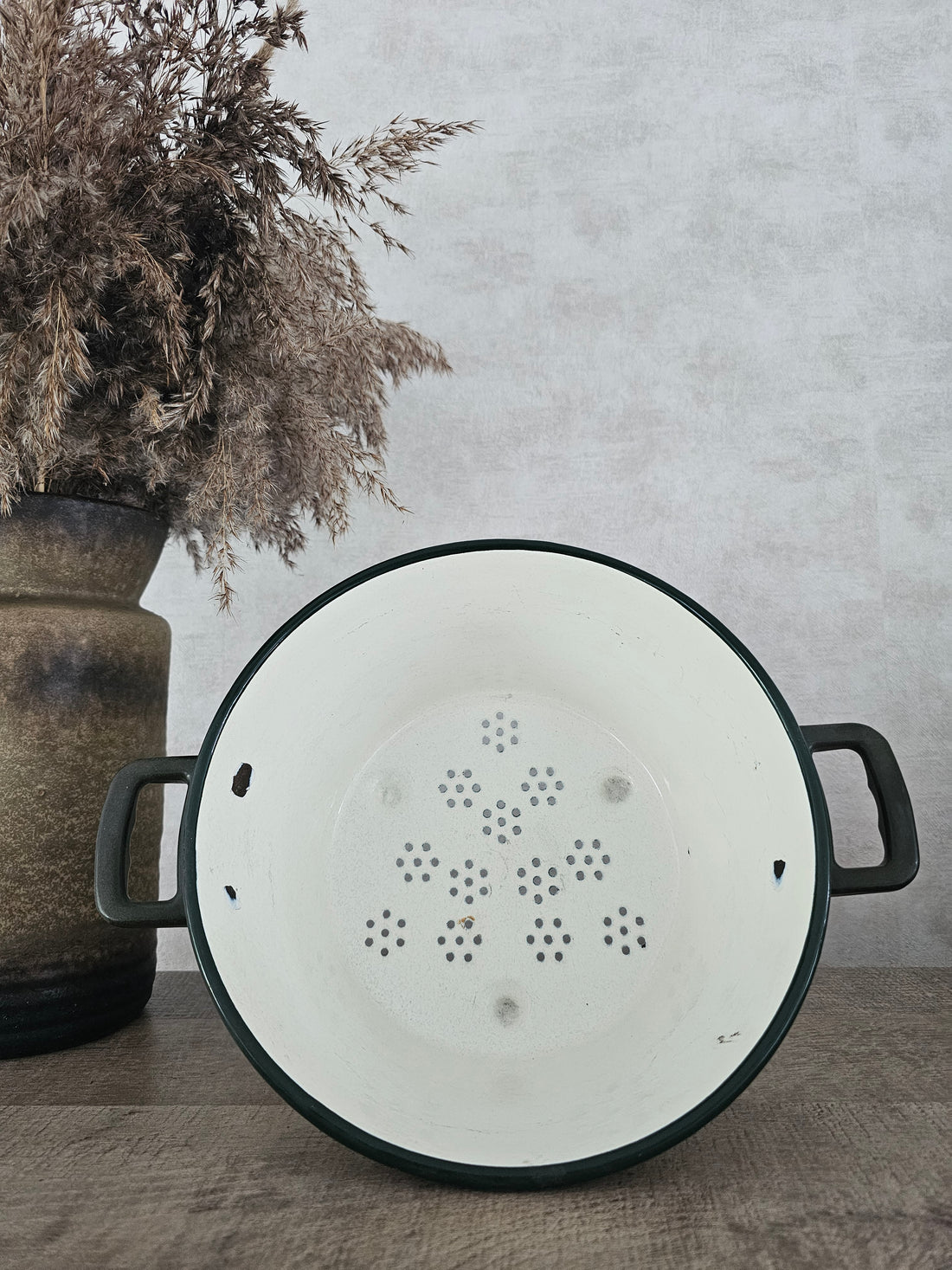 Vergiet emaille bakeliet handvat