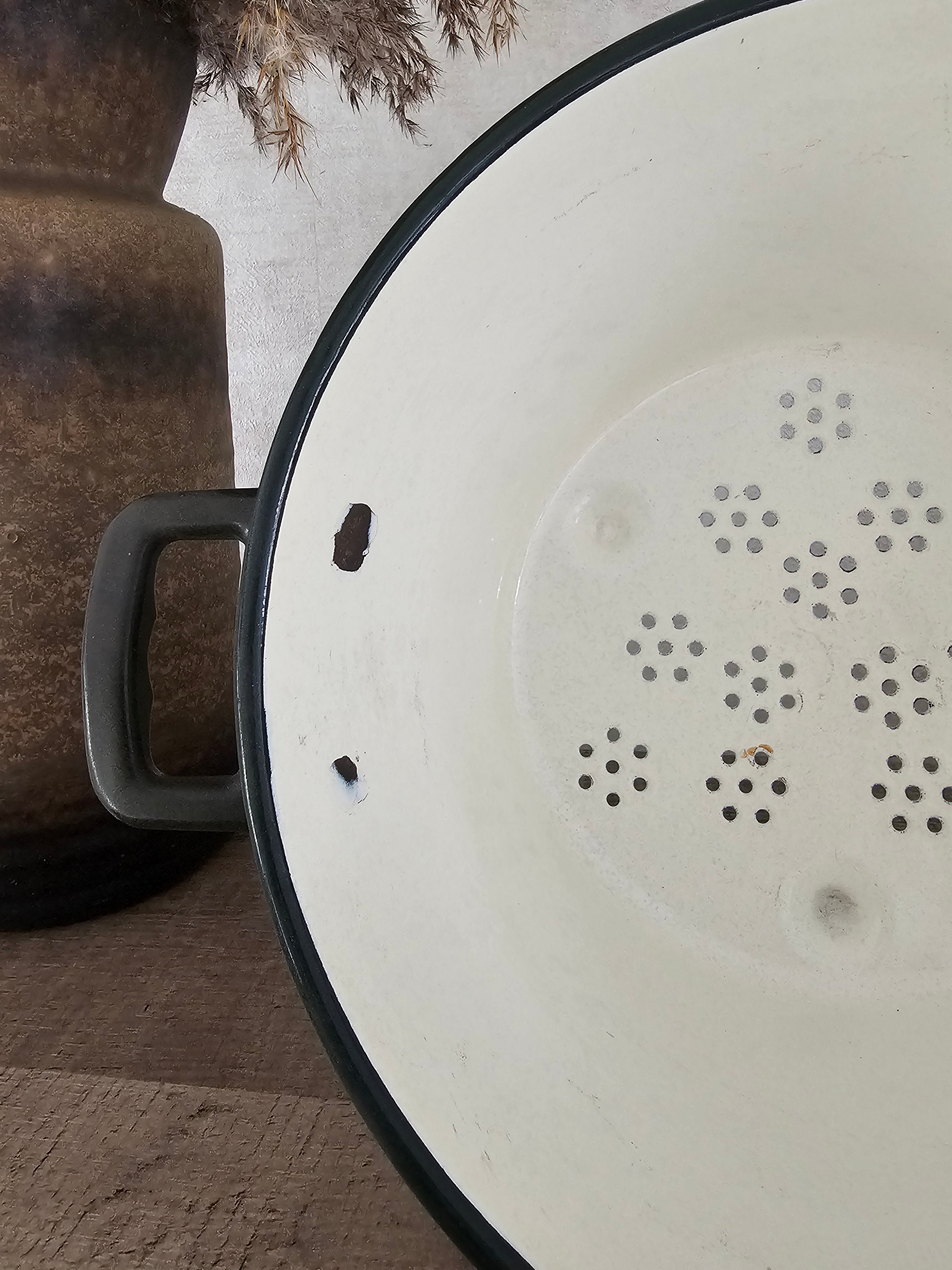 Vergiet emaille bakeliet handvat