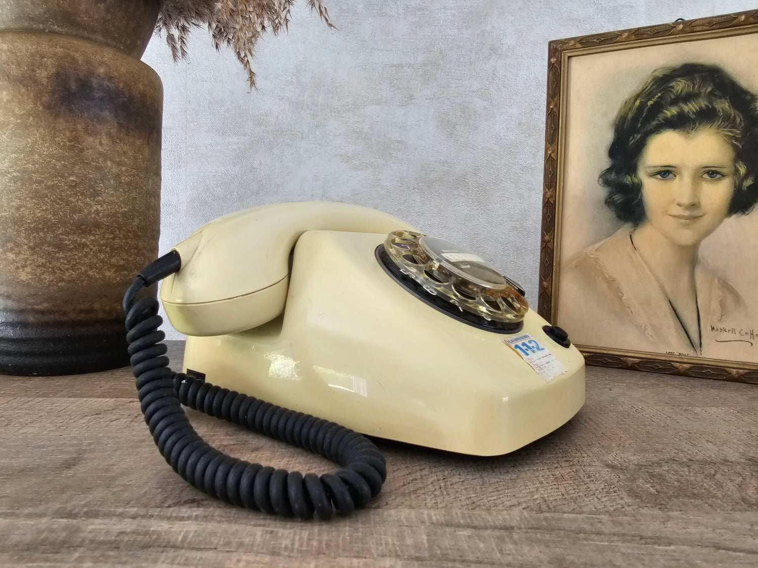 PTT T65 telefoon met draaischijf ivoor 1973
