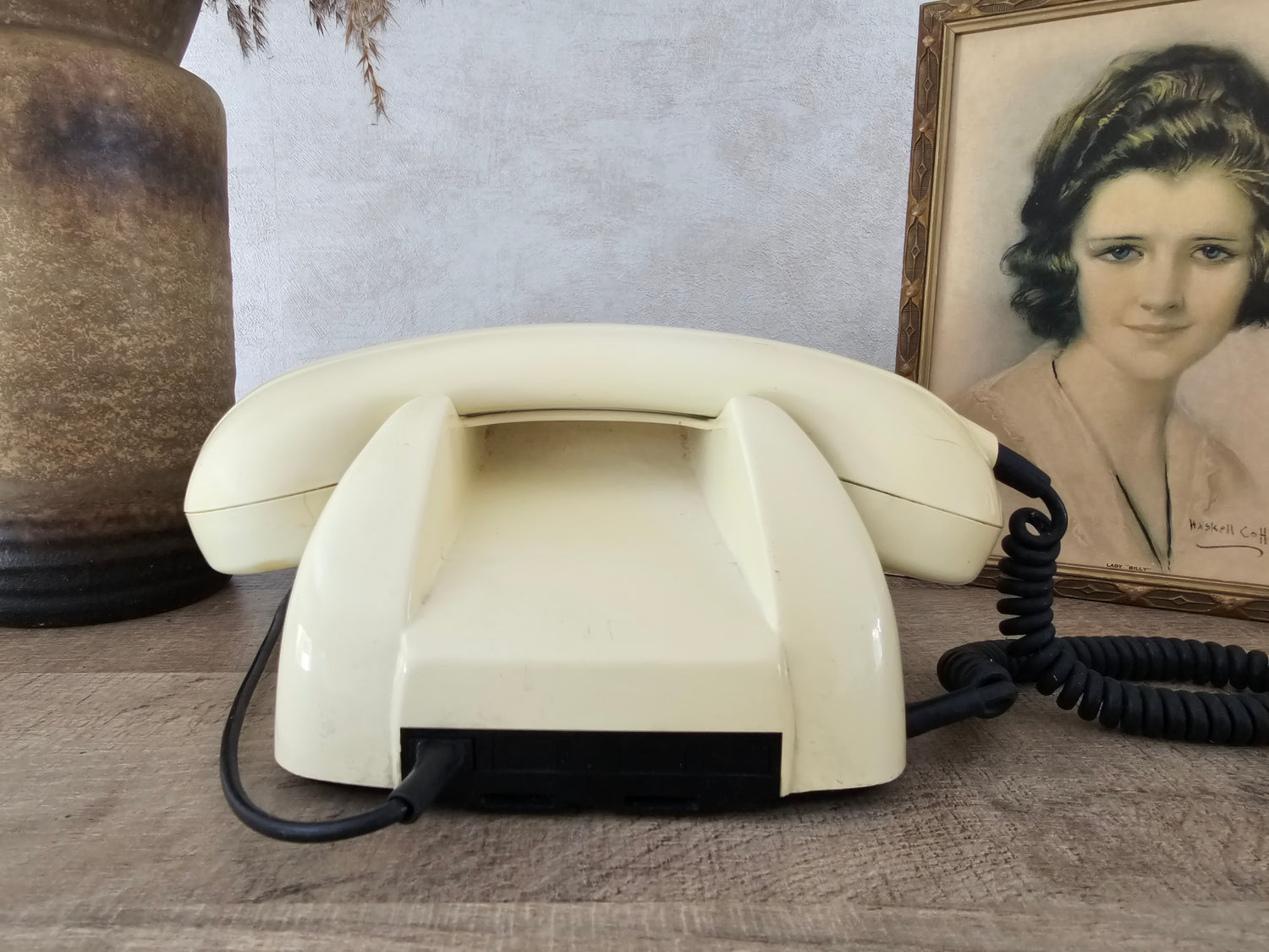 PTT T65 telefoon met draaischijf ivoor 1973