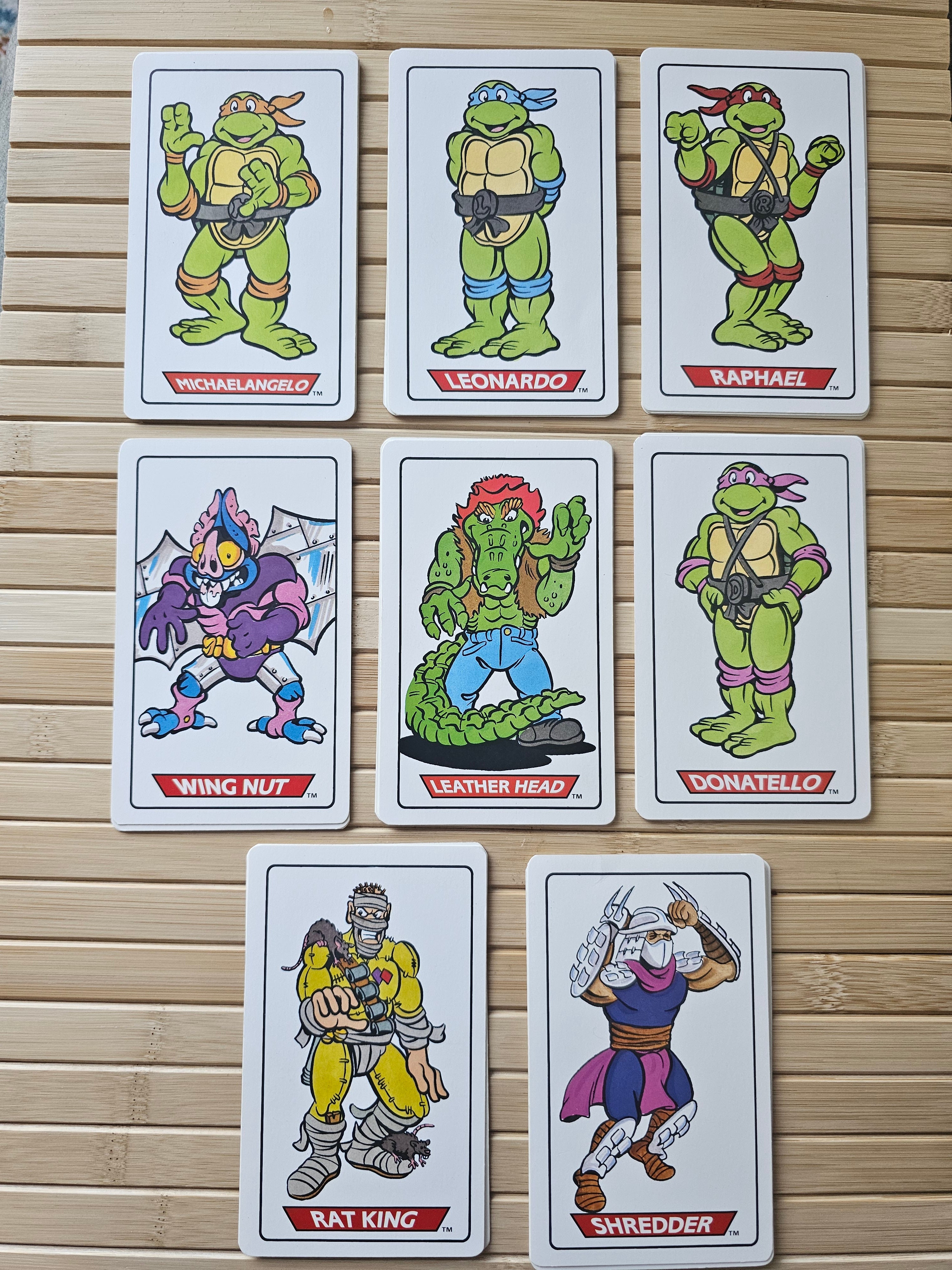 Kaartspel jaren 90 Teenage Mutant Hero Turtles