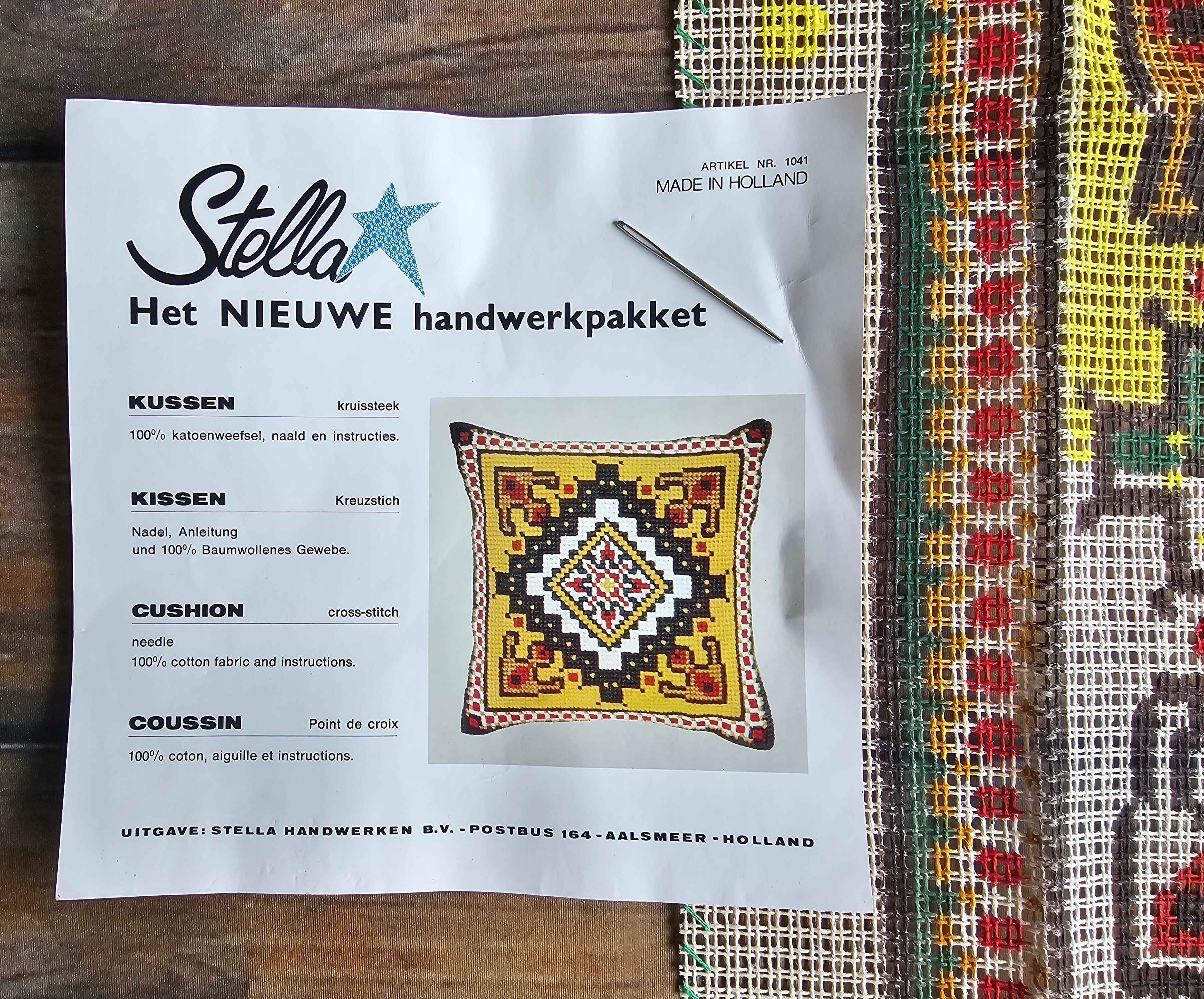 Borduurpakket kussen Stella