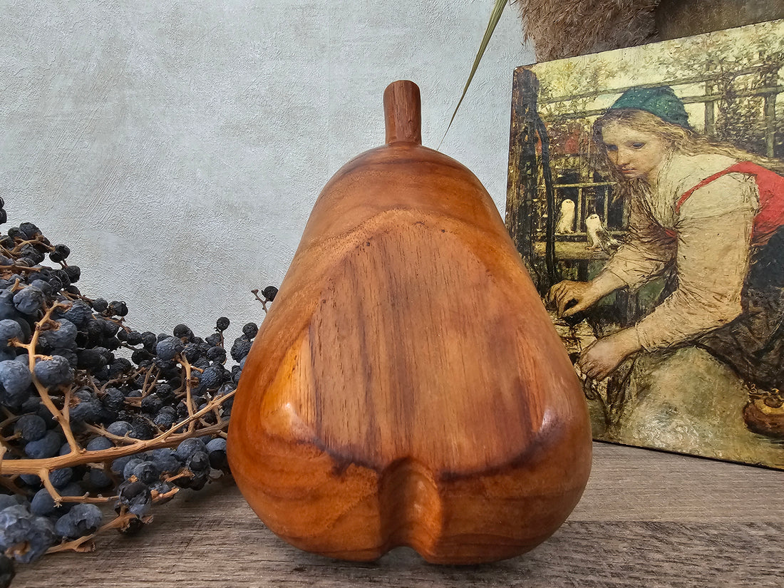 Houten snackschaal "peer"