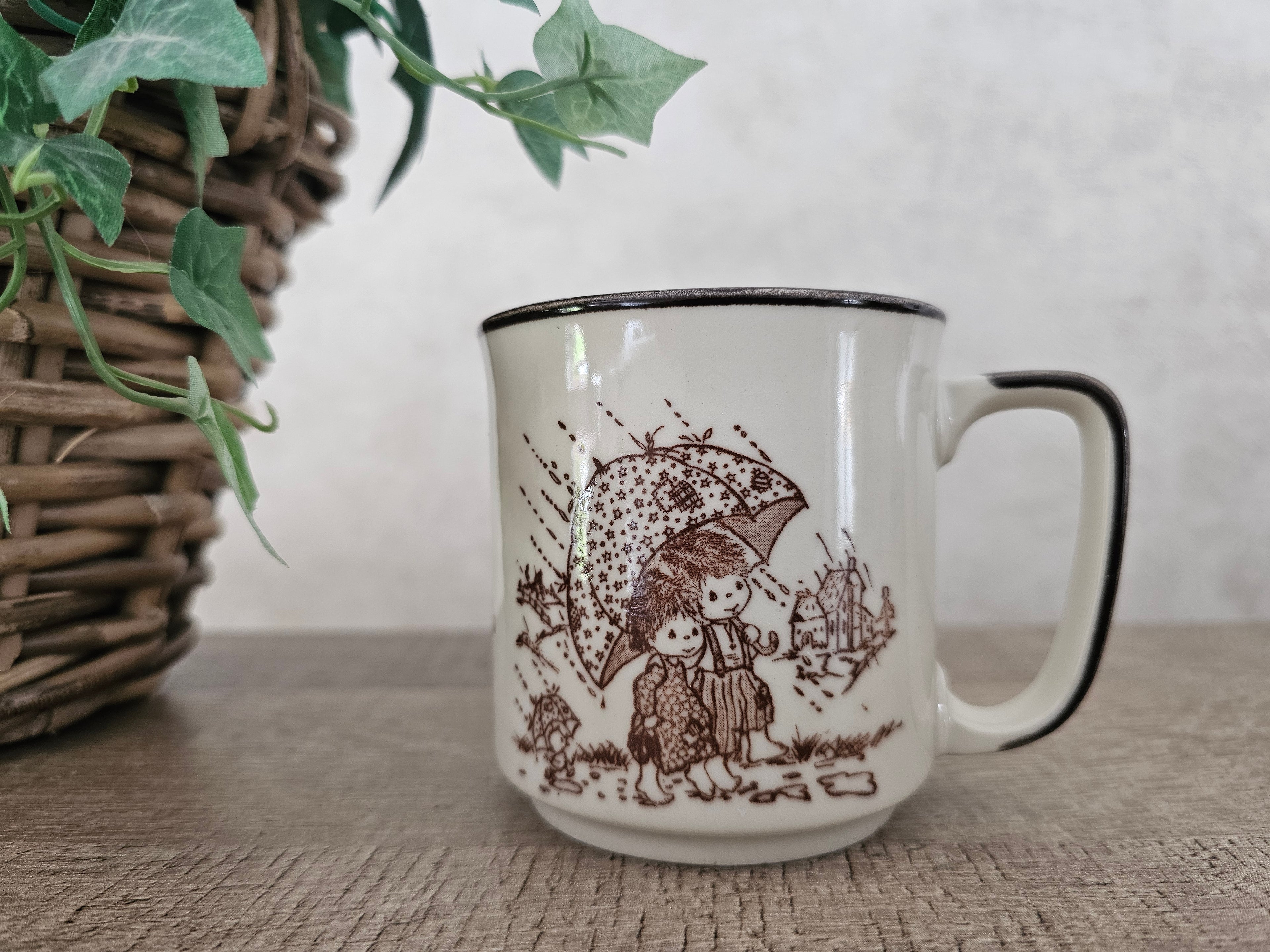 Strawberry shortcake koffie beker "paraplu"