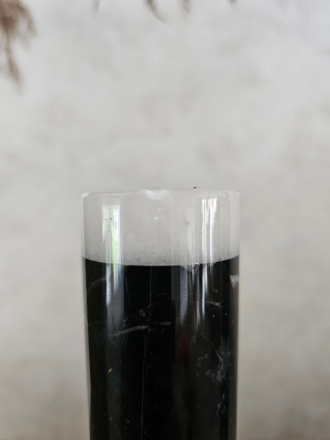 Marmeren kandelaar zwart wit