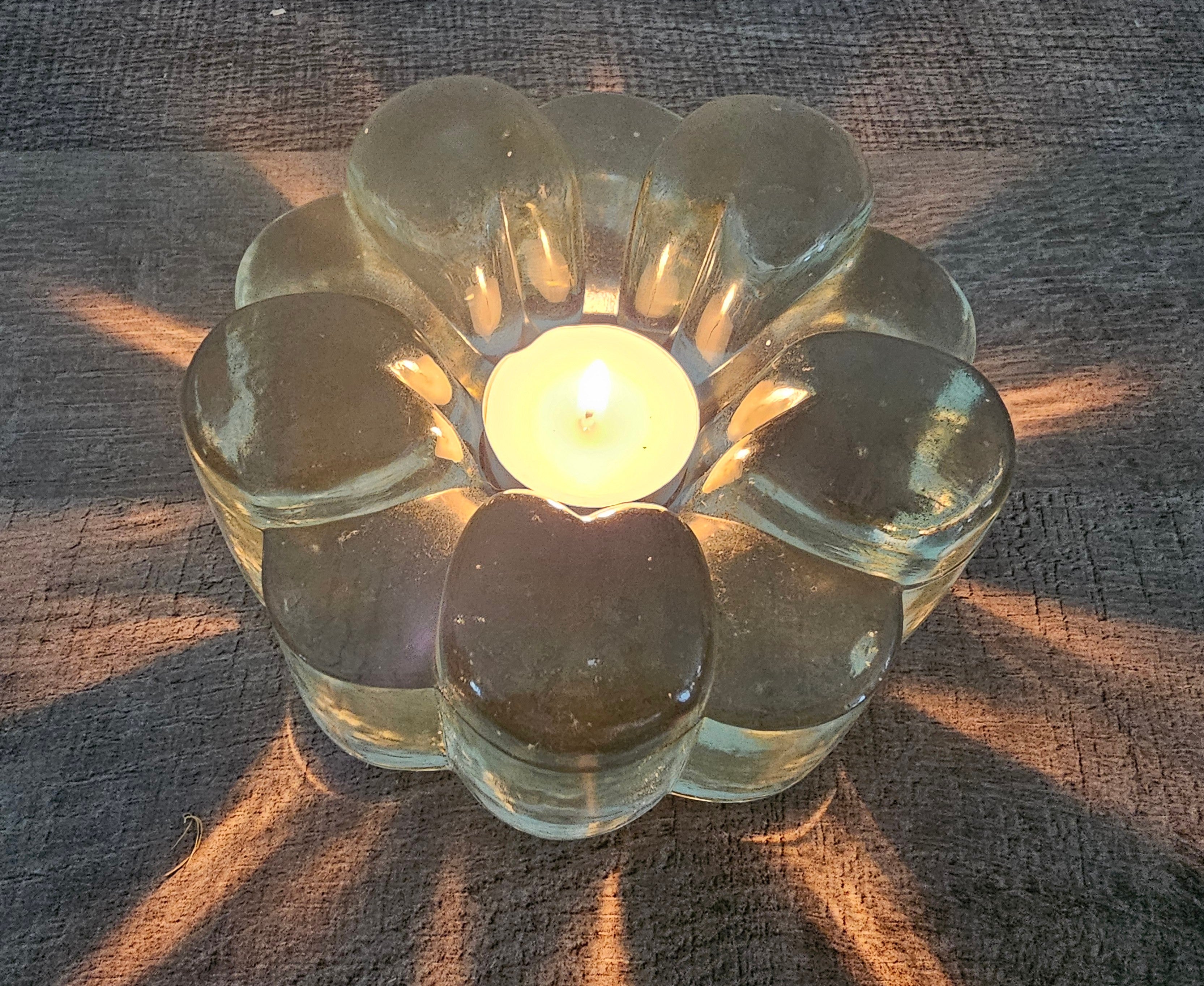 Persglazen kandelaar