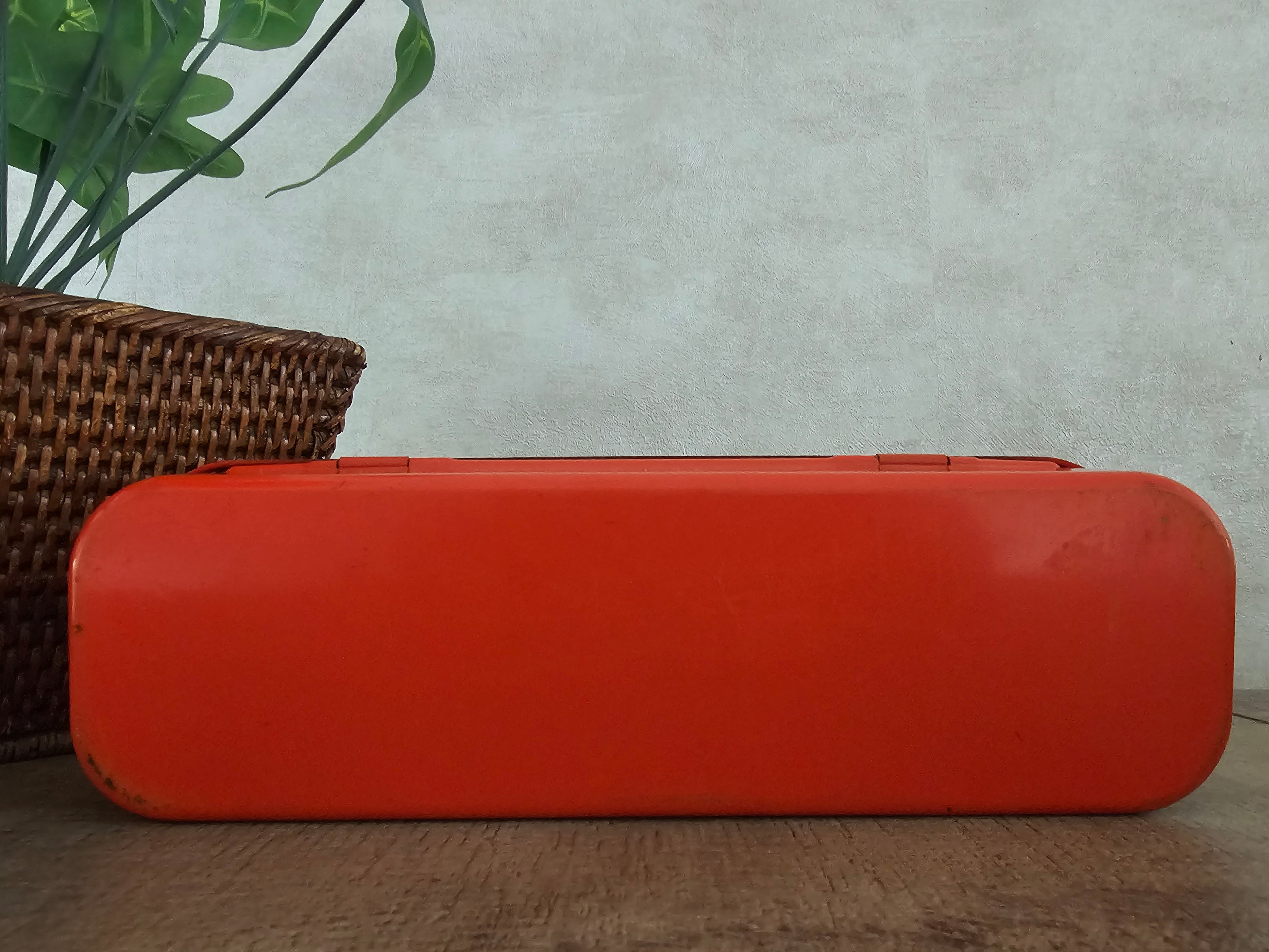 Brabantia oranje geldkistje met sleutel