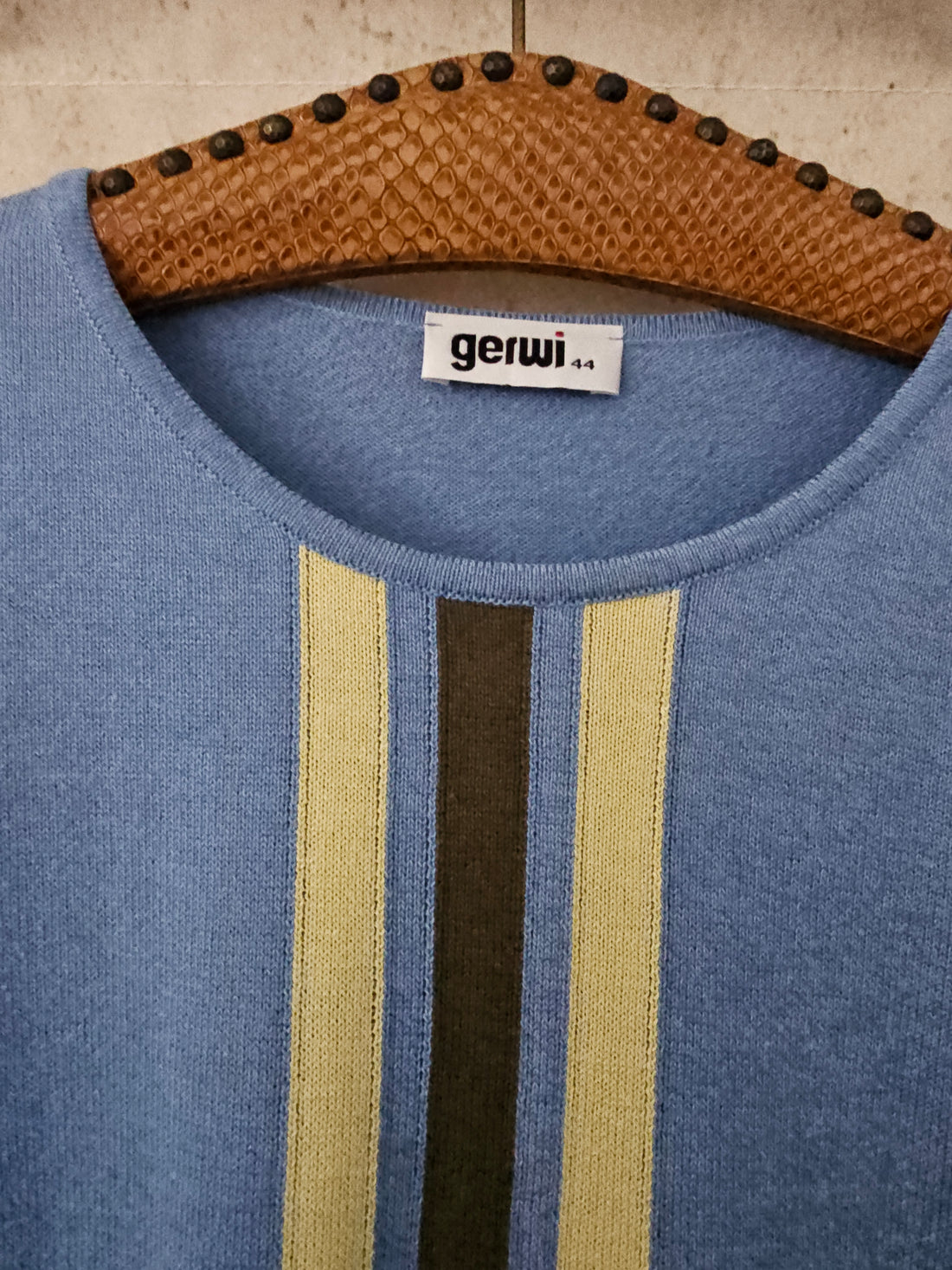 Vintage blauwe trui Gerwi