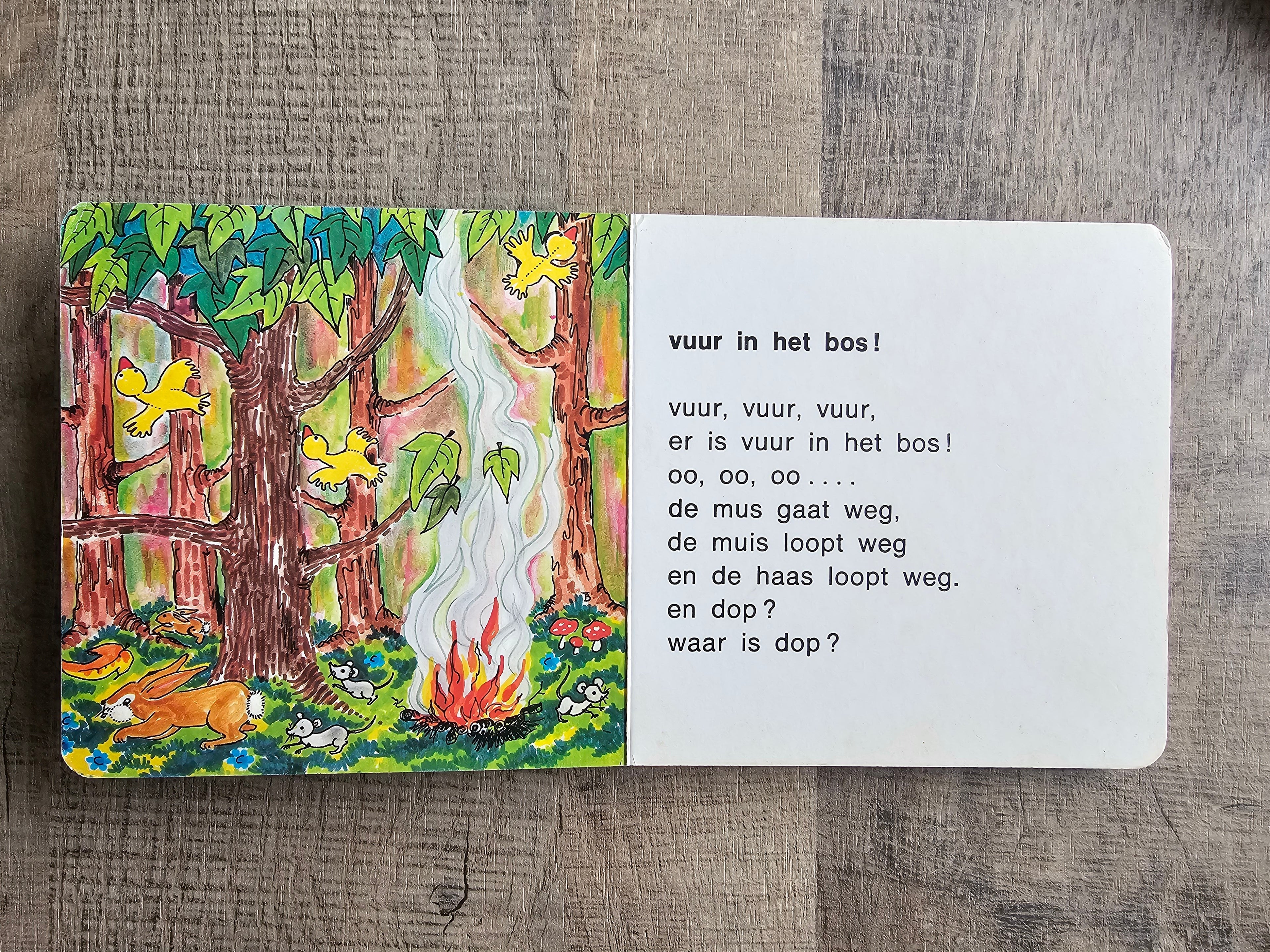 Botjes boekje 5 “vuur in het bos” – vintage kinderboekje deel 5