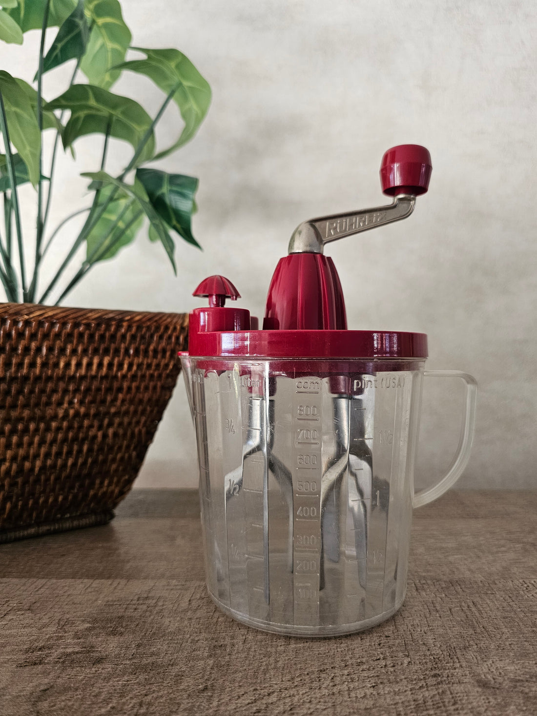 Ruhrfix slagroomklopper bordeauxrood