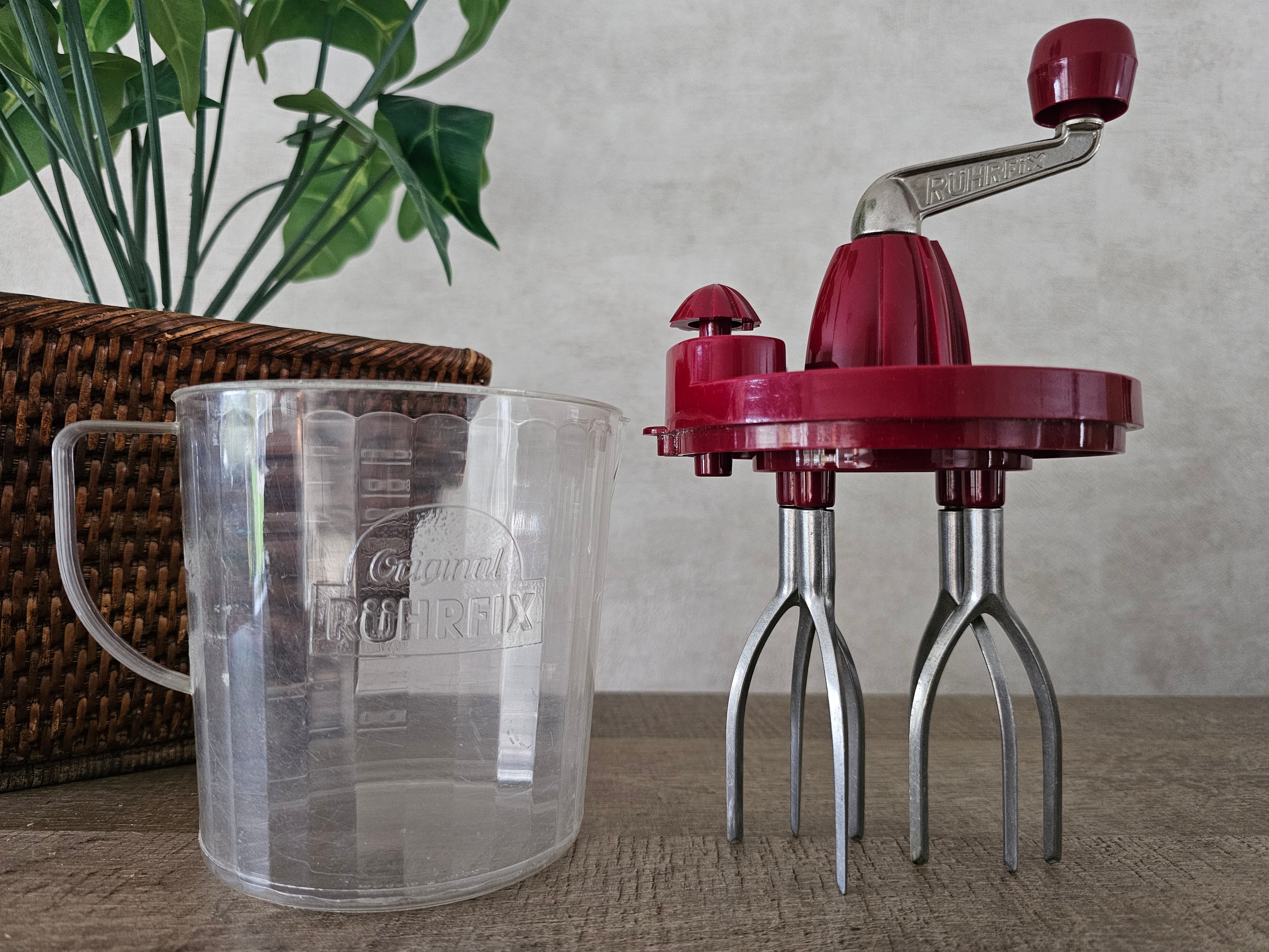 Ruhrfix slagroomklopper bordeauxrood