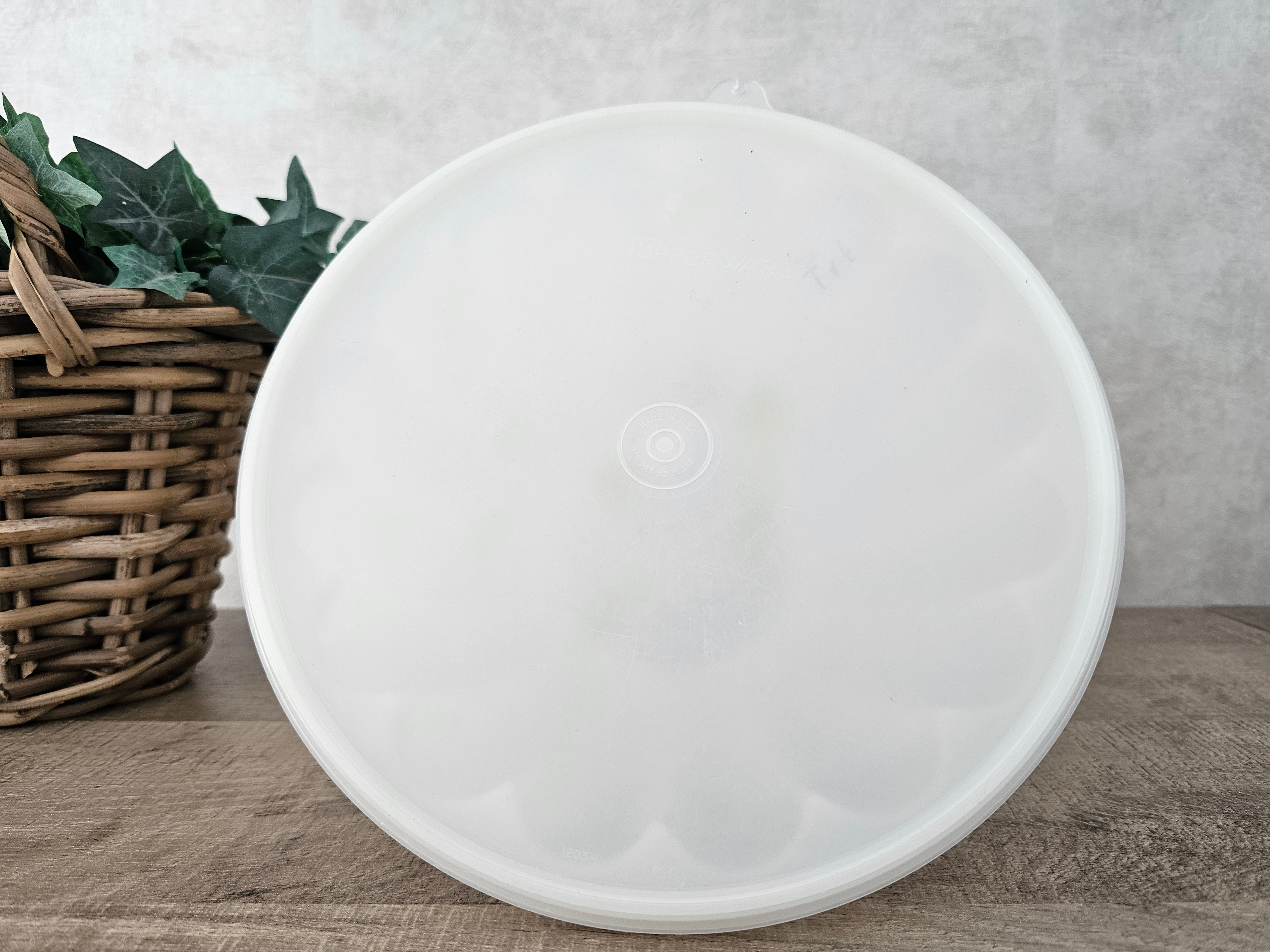 Tupperware witte puddingvorm 24 cm