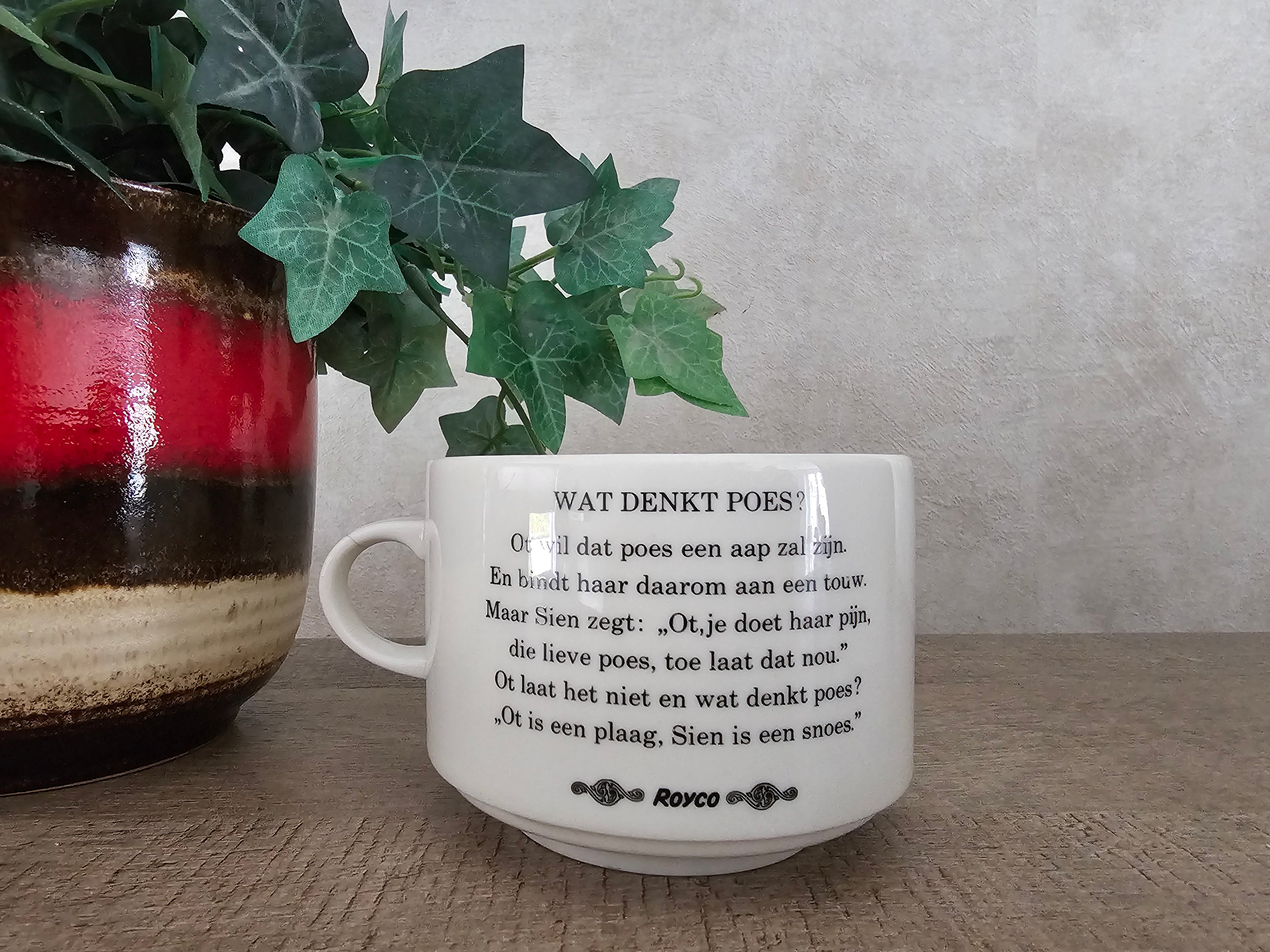 Villeroy Boch soepkom Royco "poes"