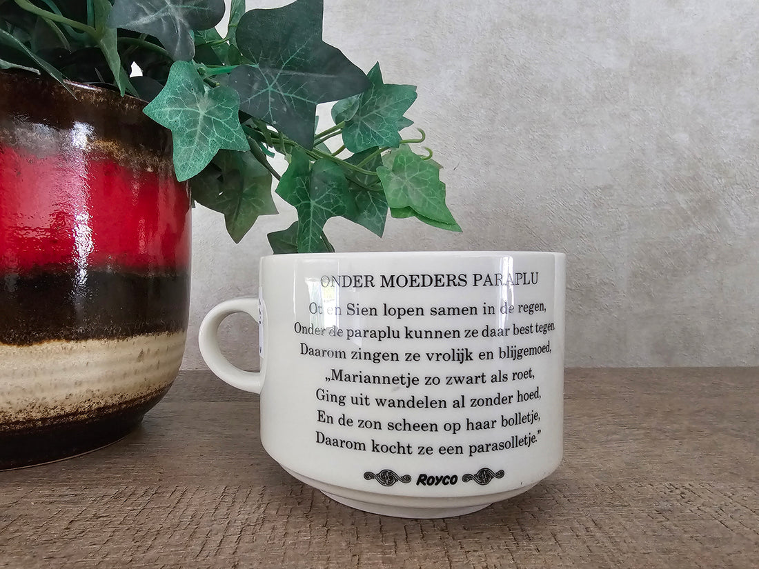 Villeroy Boch Royco soepkom "onder moeders paraplu"