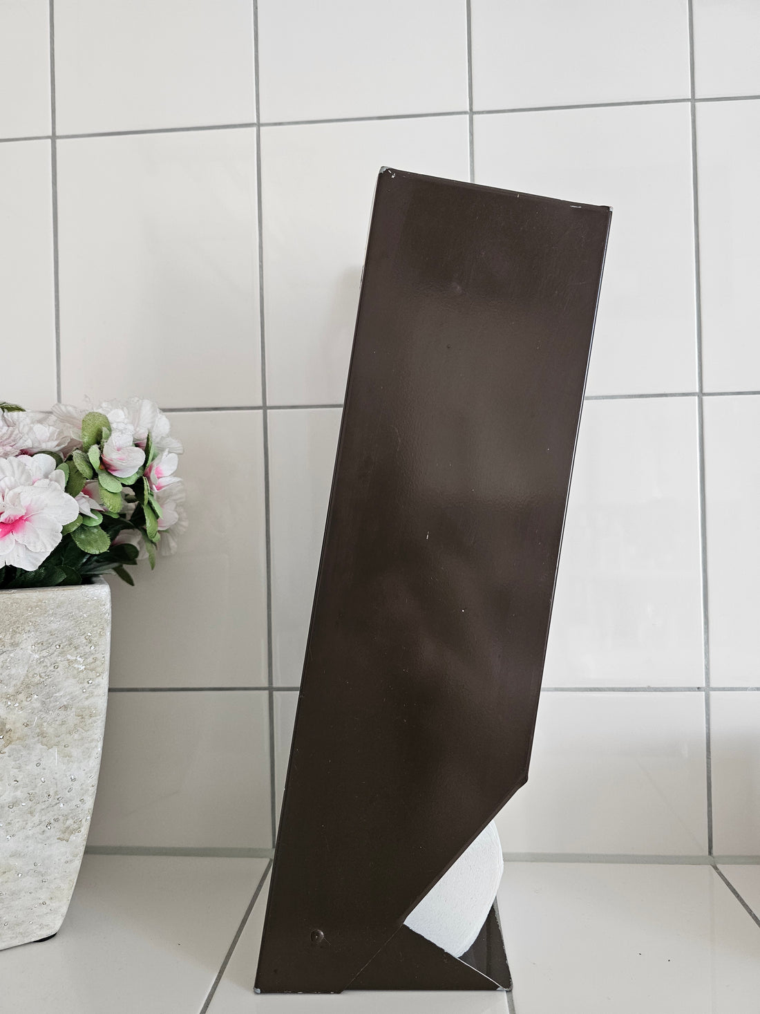 Brabantia toiletpapier houder bruin oranje bloemen