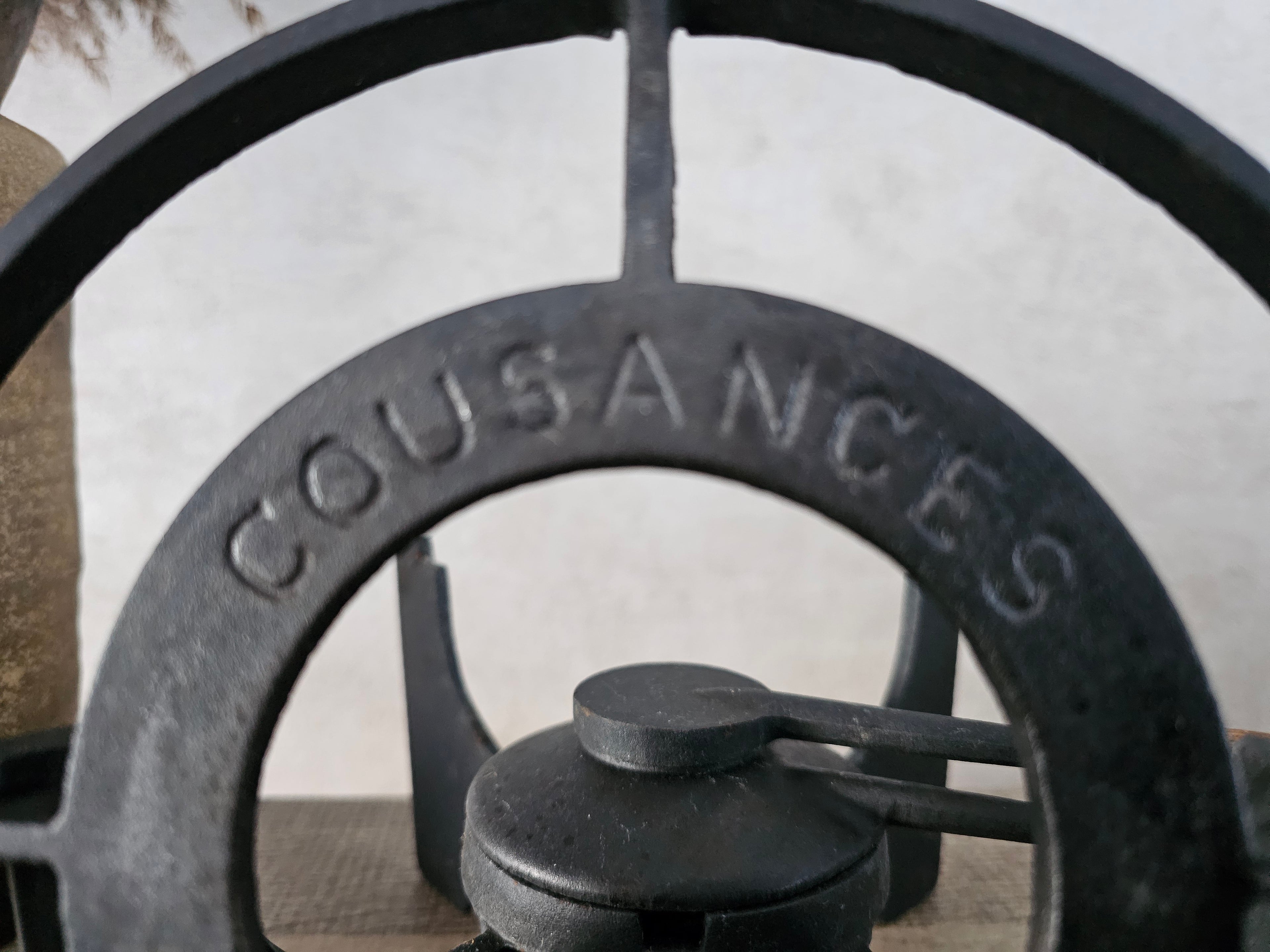 Cousances (le Creuset) gietijzeren emaille oranje fondue set