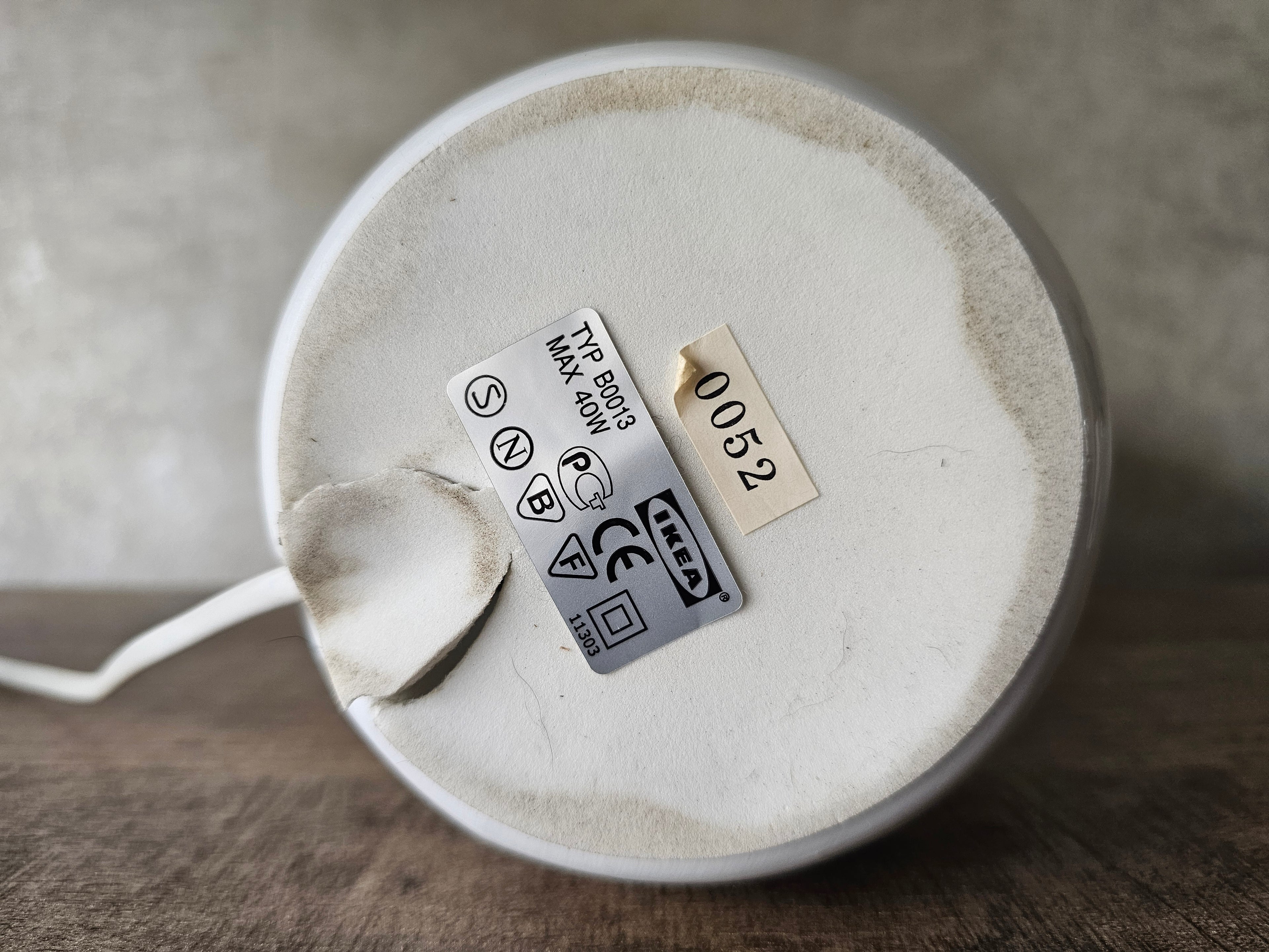 Ikea Damsta tafel lamp