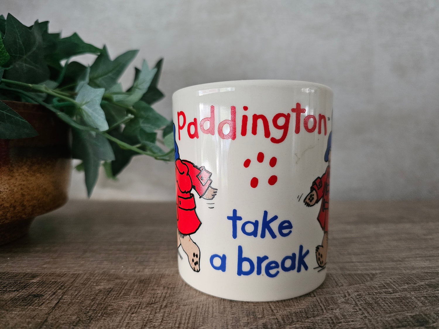 Douwe Egberts Paddington beer "Take a break" beker