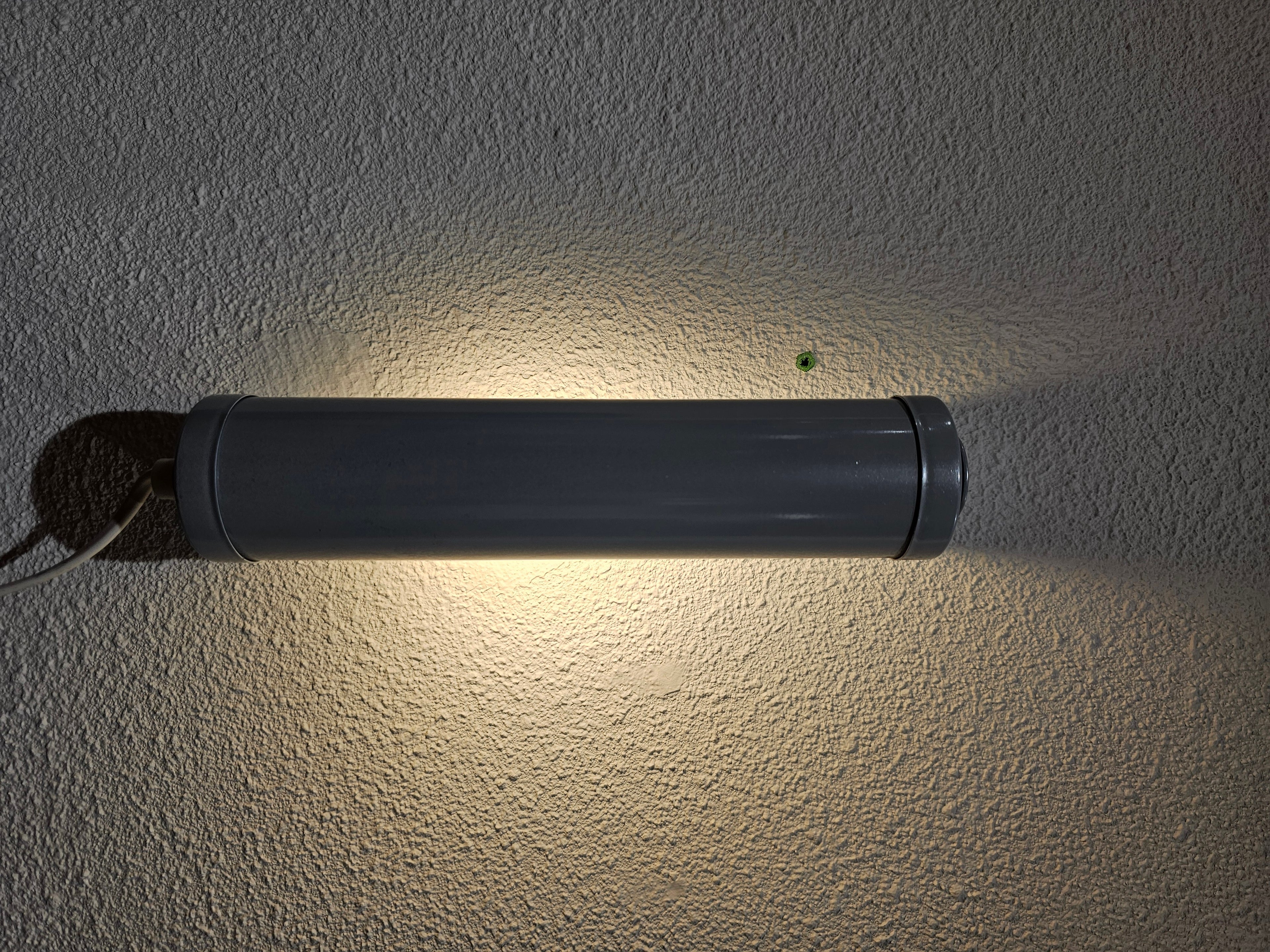 Stijlvol vintage grijs wandlampje