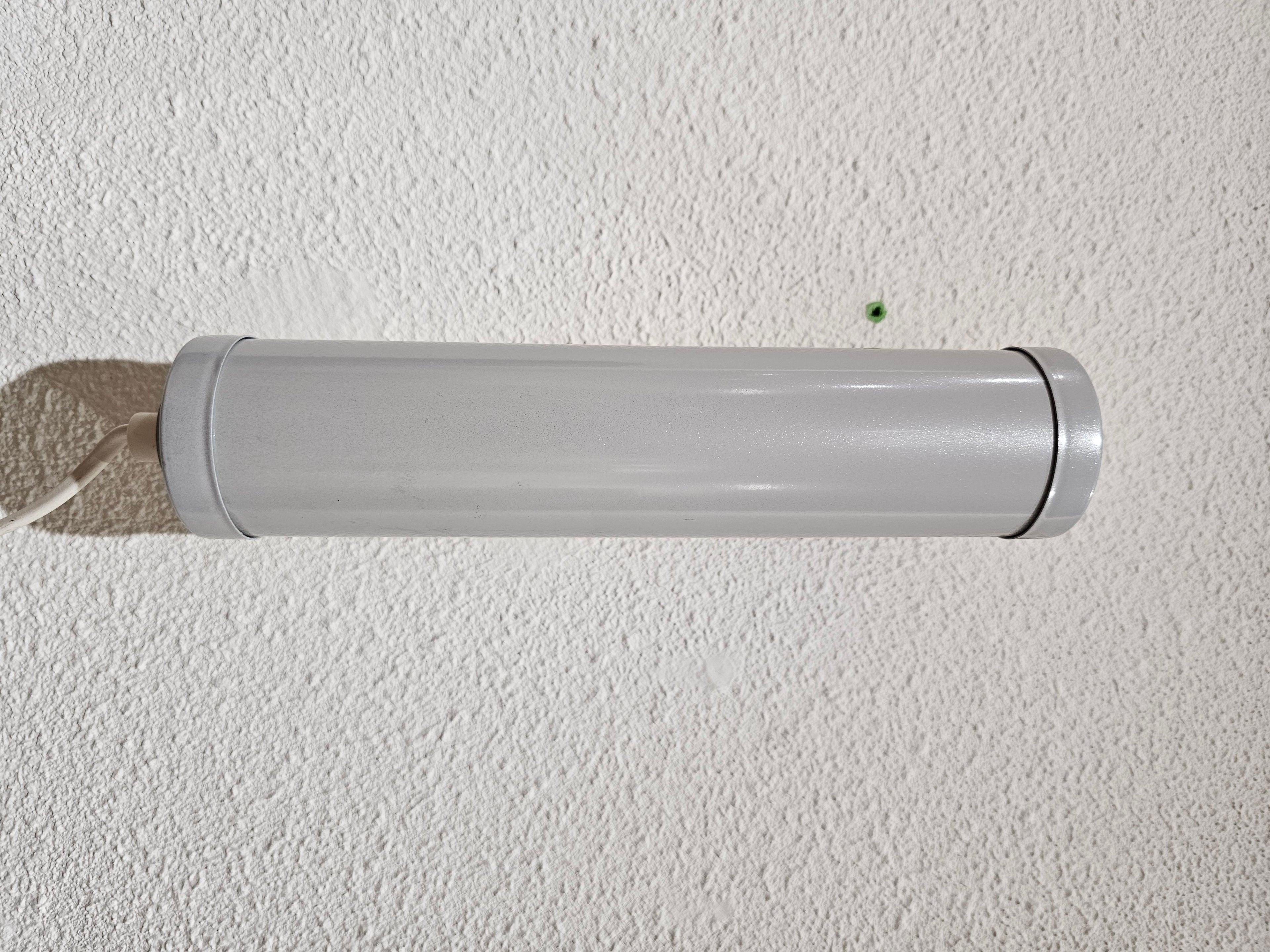 Stijlvol vintage grijs wandlampje