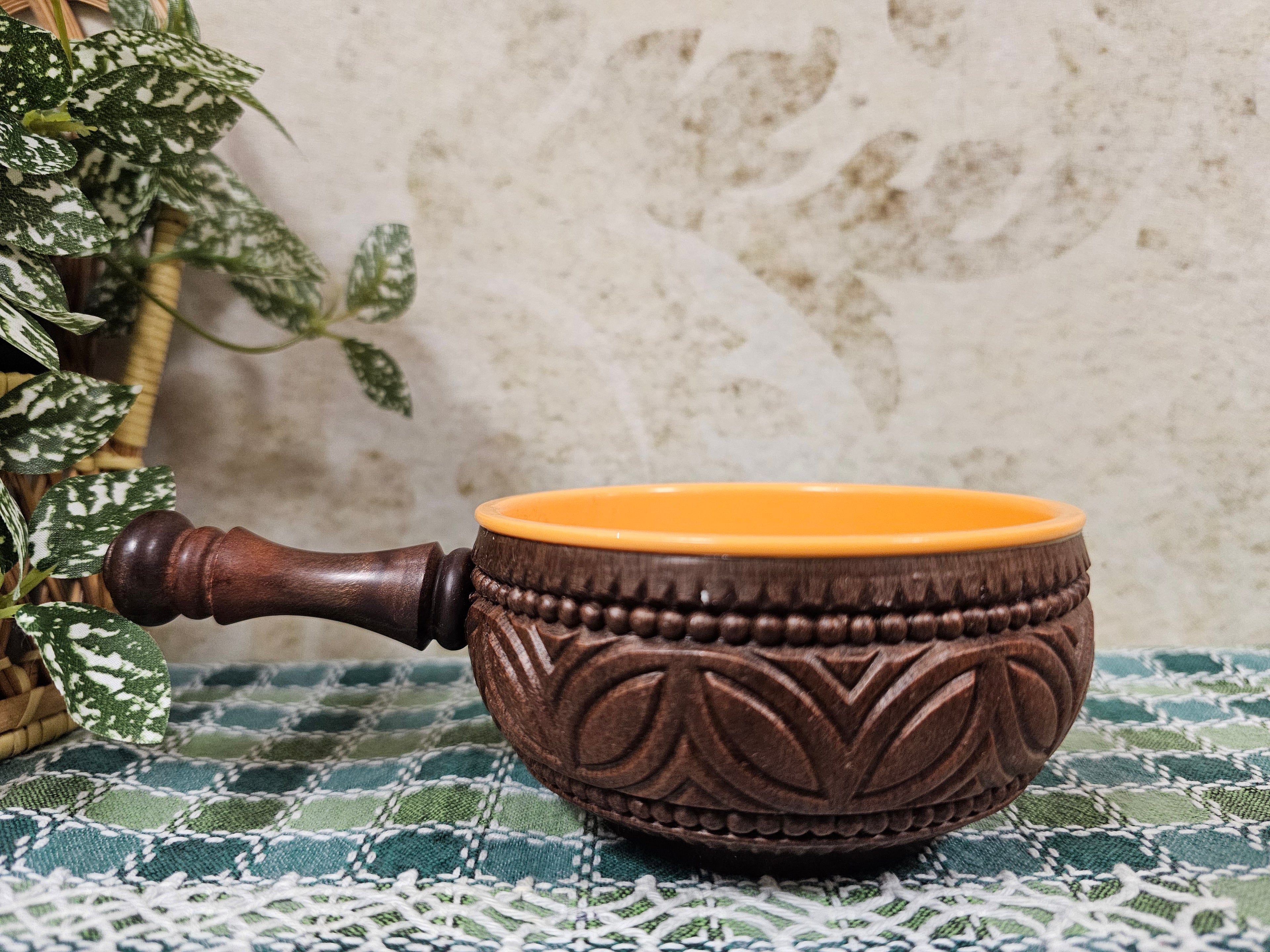 Emsa kunststof snack schaaltje licht oranje