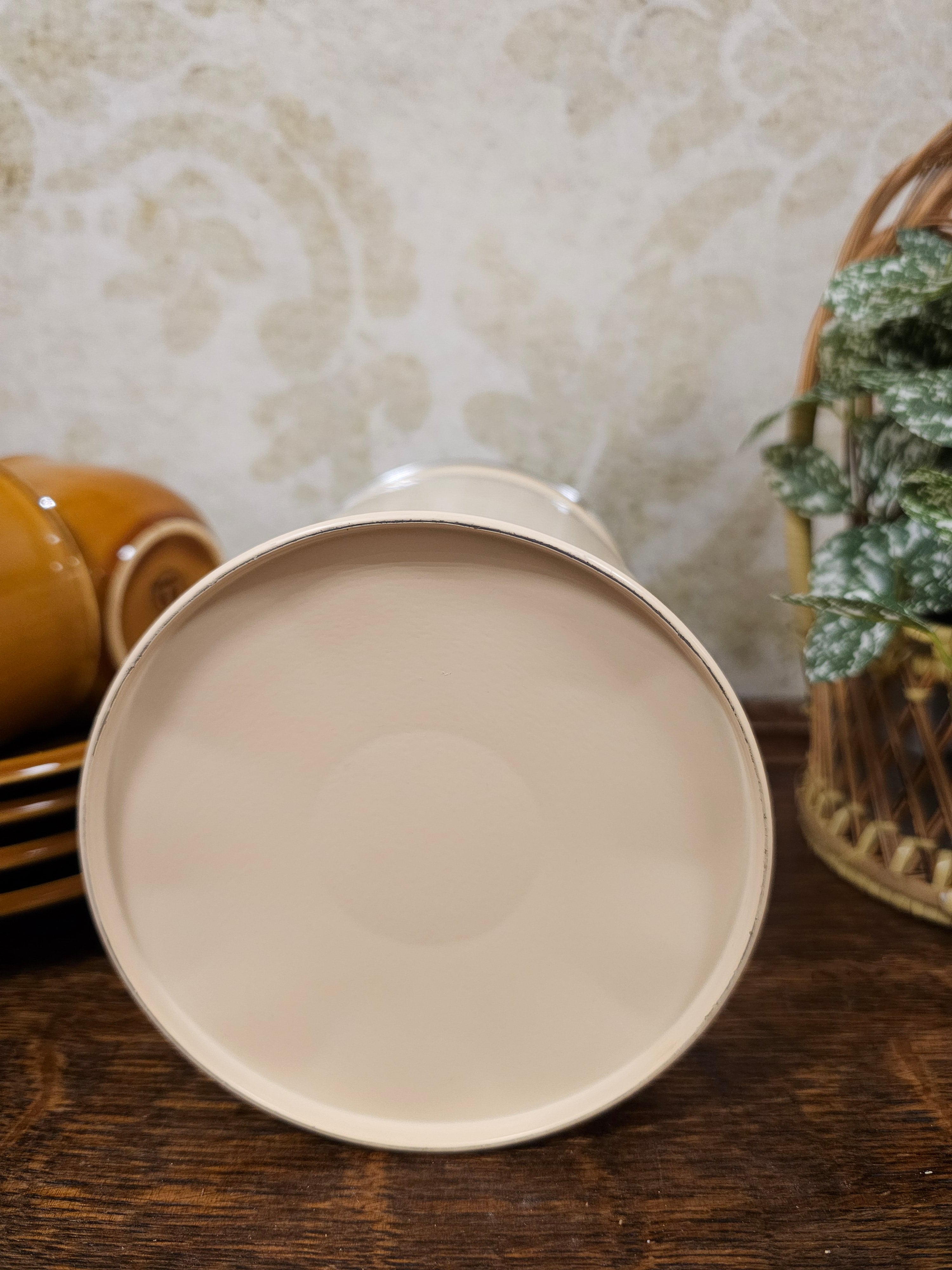 Brabantia cremekleur blik "thee"