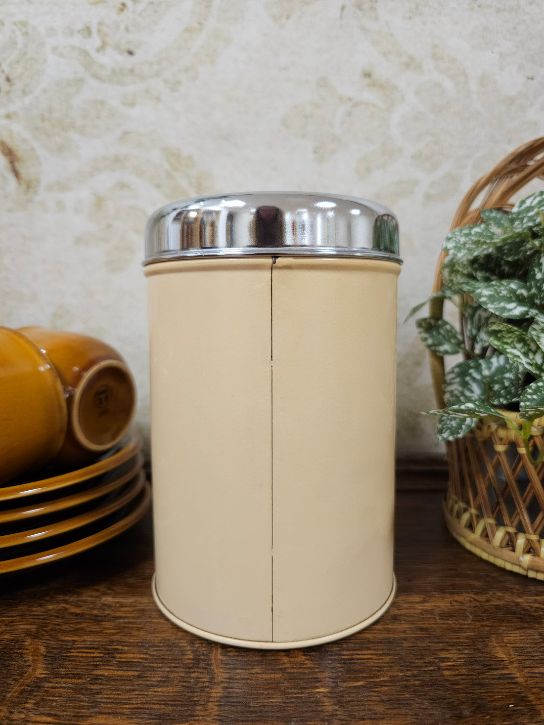 Brabantia cremekleur blik "suiker"