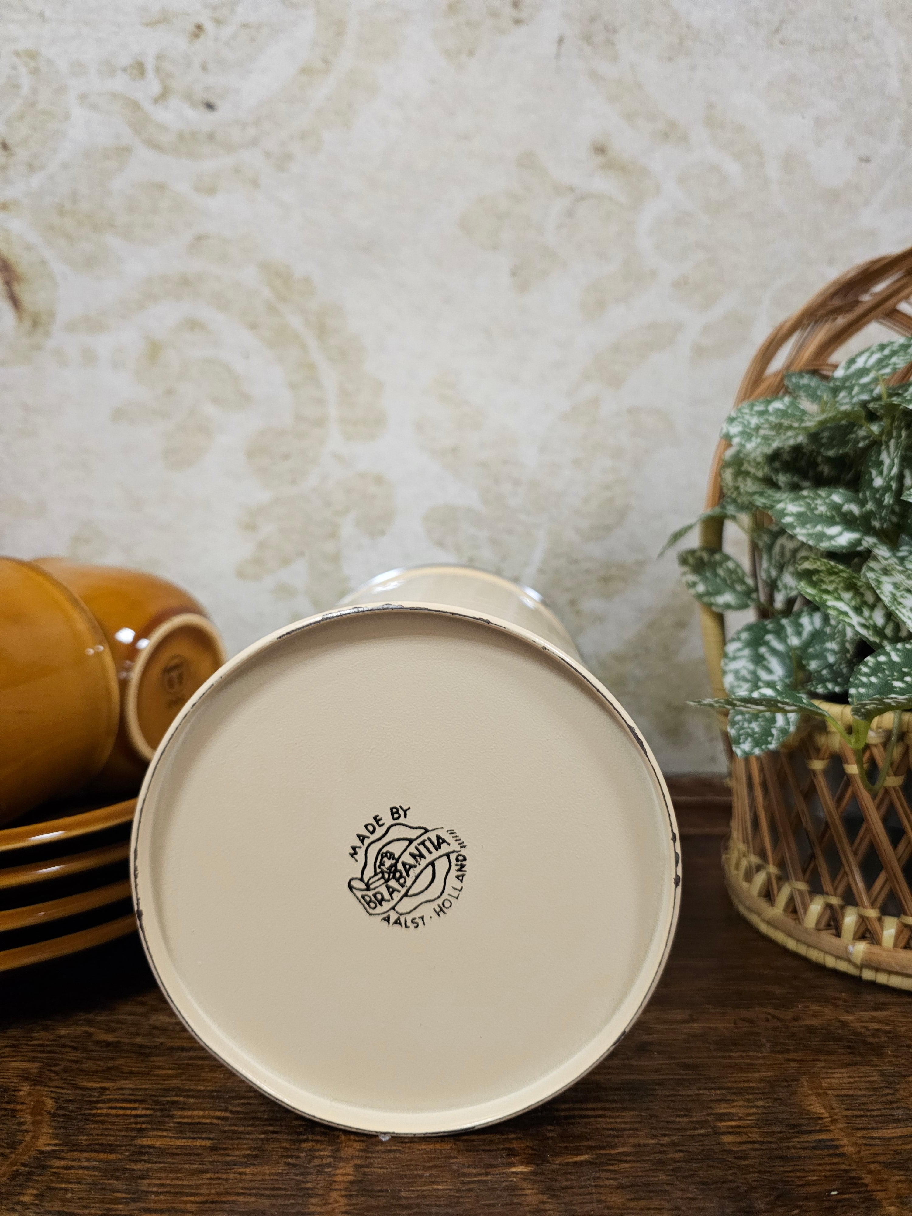 Brabantia cremekleur blik "suiker"