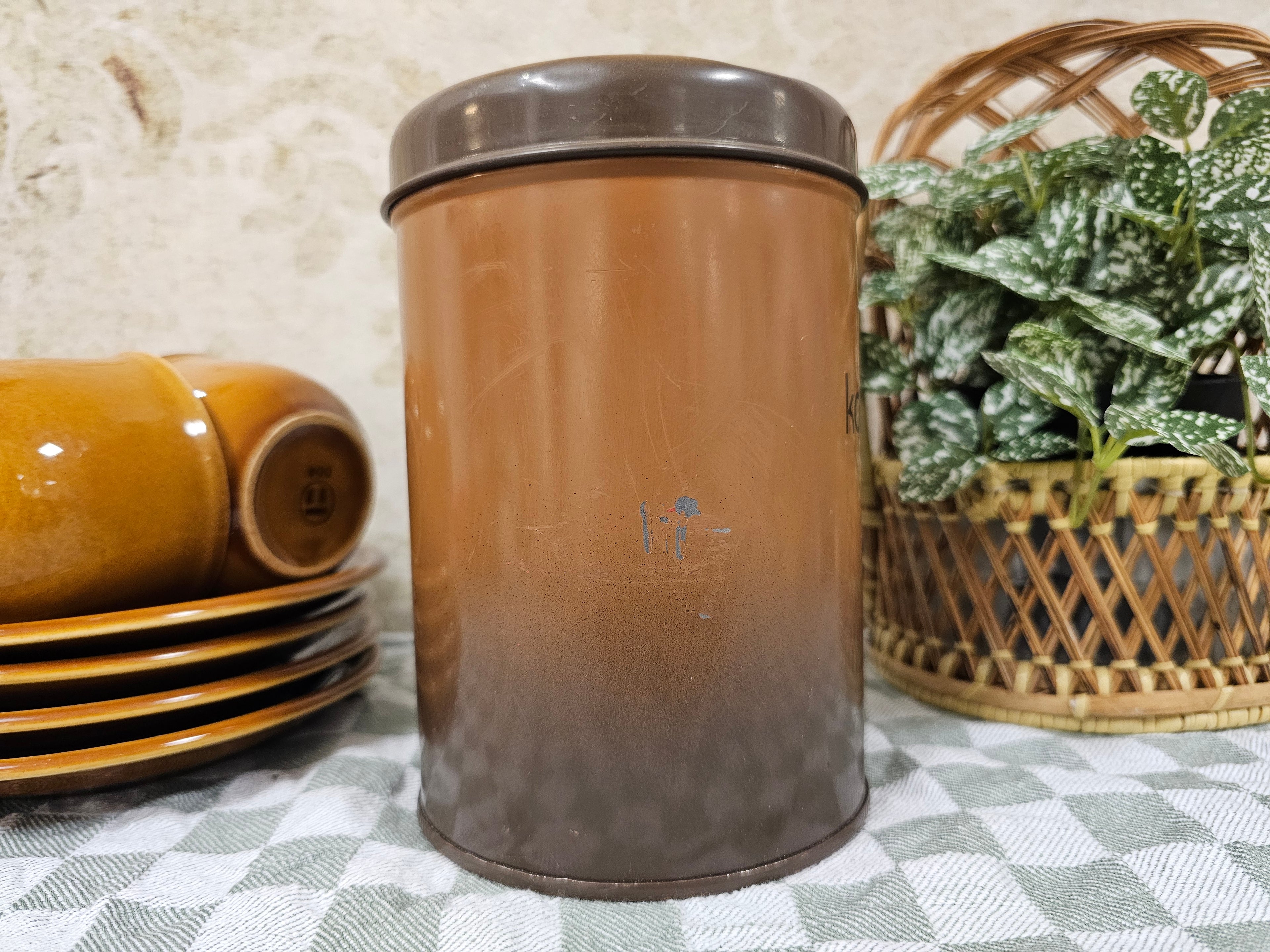 Brabantia shadow brown blik "koffie"