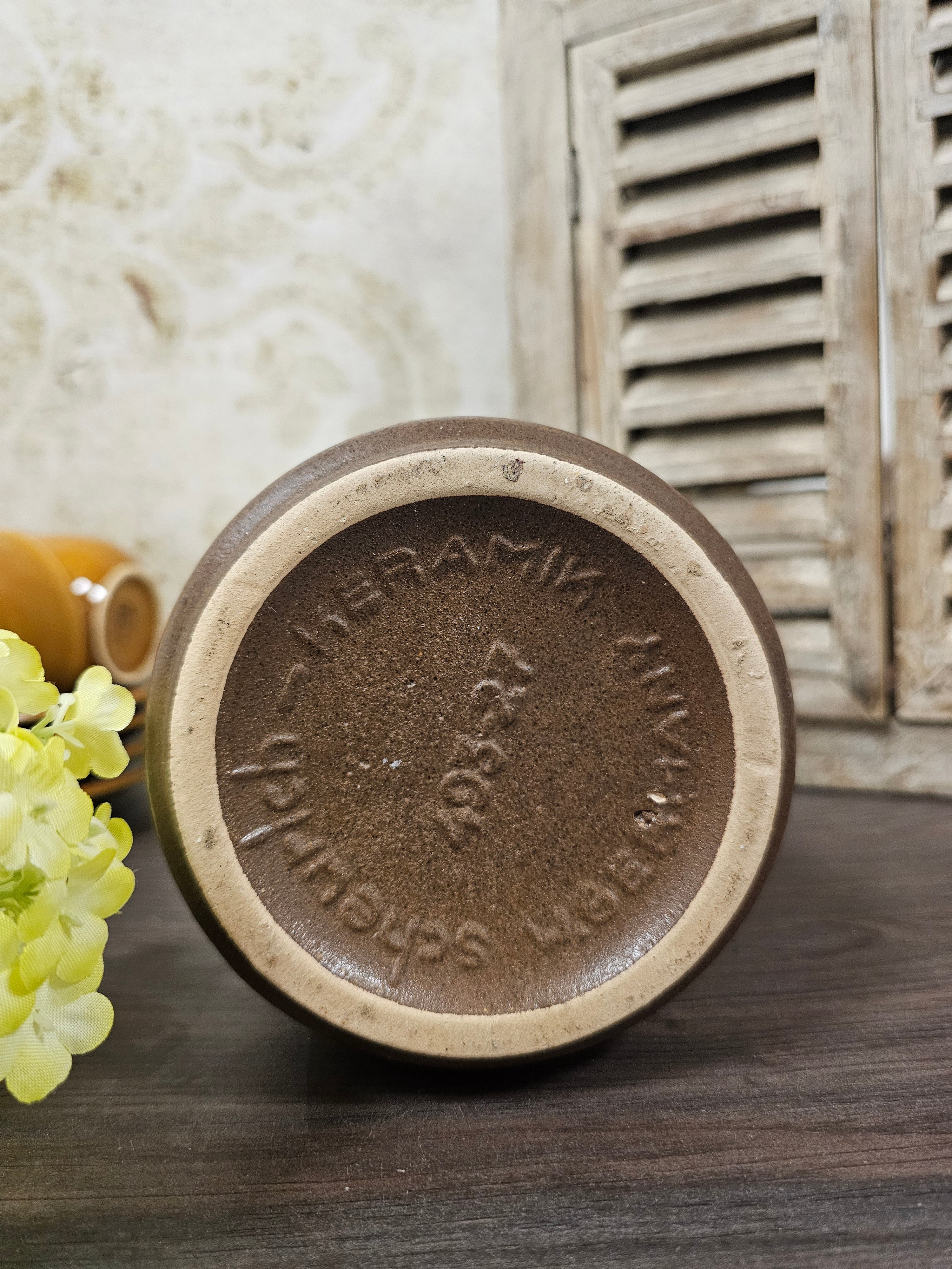 Scheurich Keramiek vaas met oor 493-27