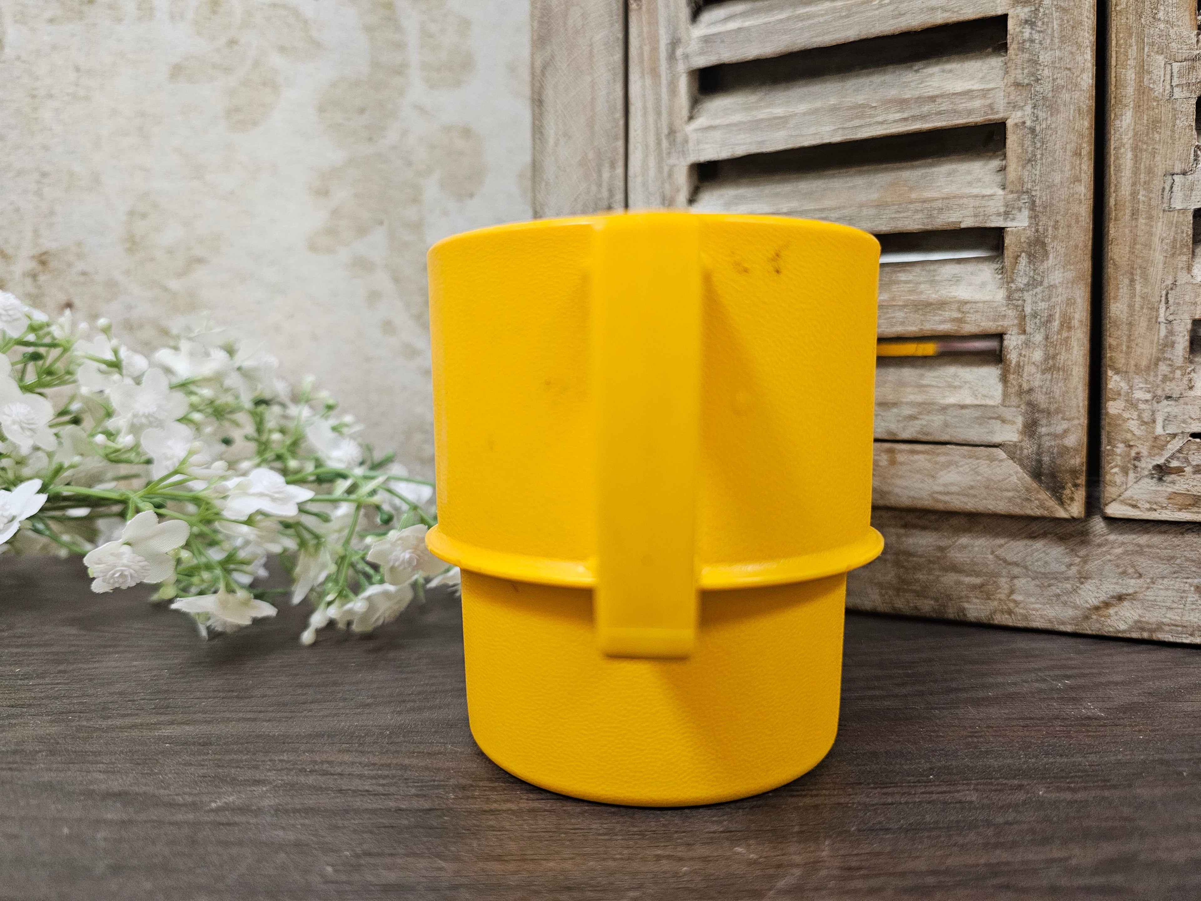 Tupperware oranje koffie beker