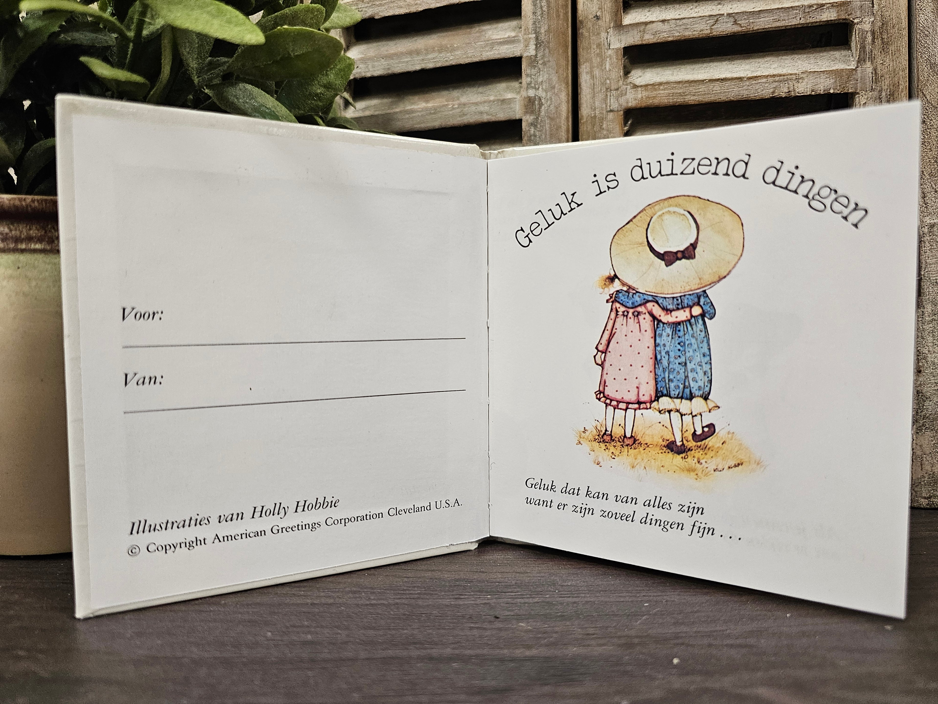 Holly Hobbie "geluk is duizend dingen"