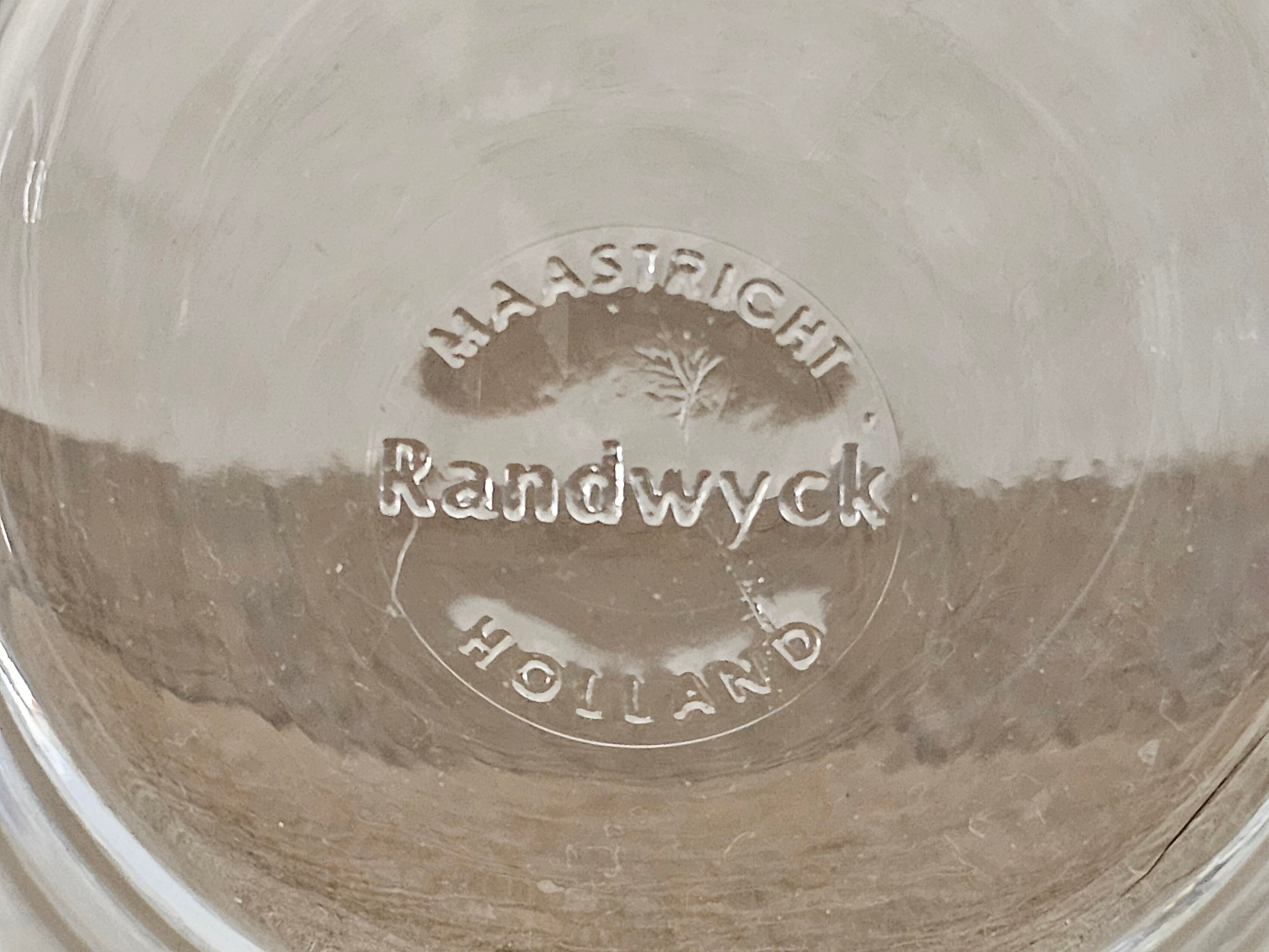 Randwyck theeglas blauw