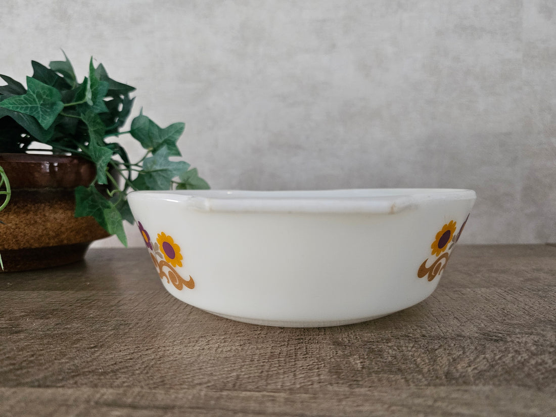 JAJ pyrex ovenschaal bloemen