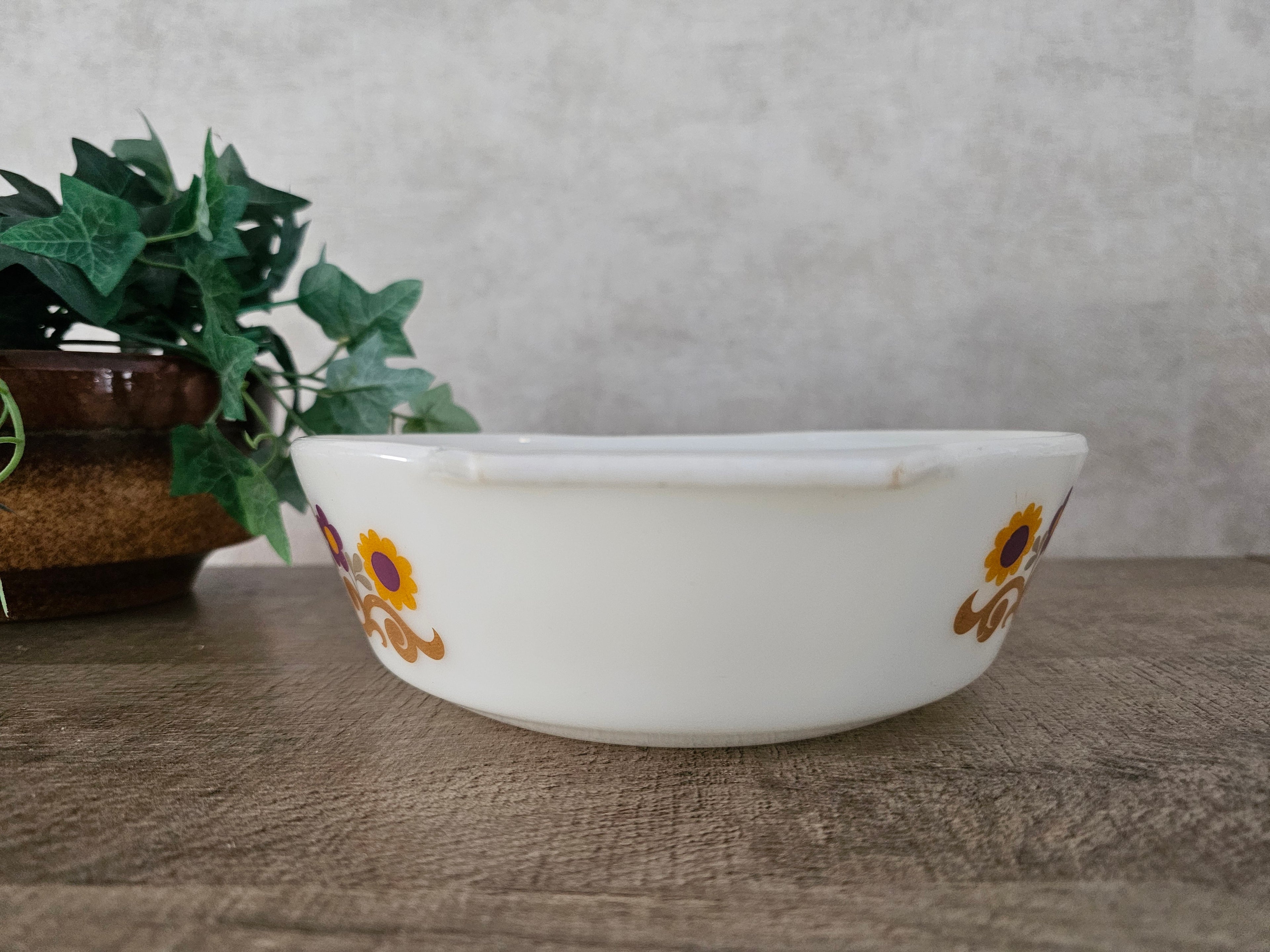 JAJ pyrex ovenschaal bloemen