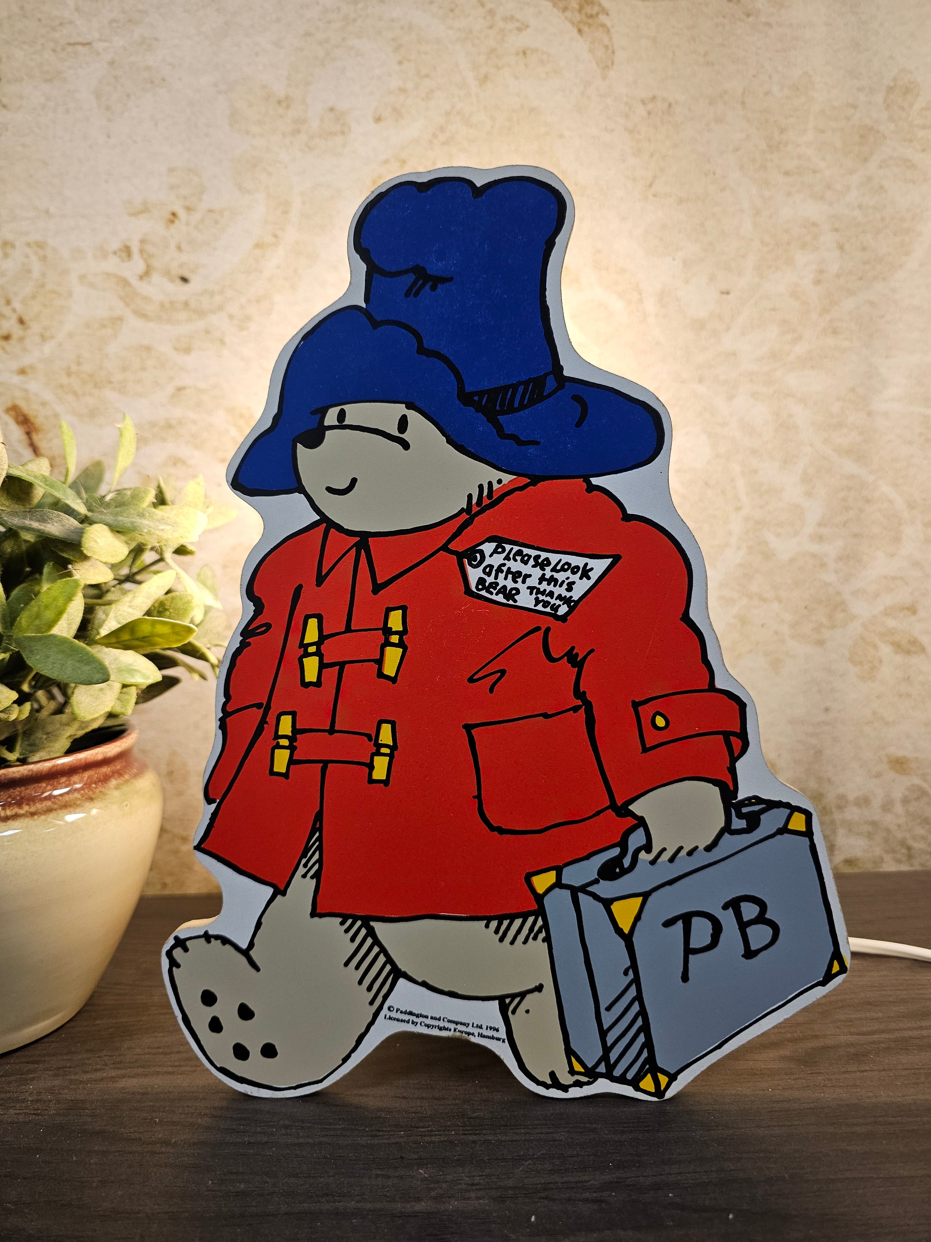 Paddington bear wandlamp