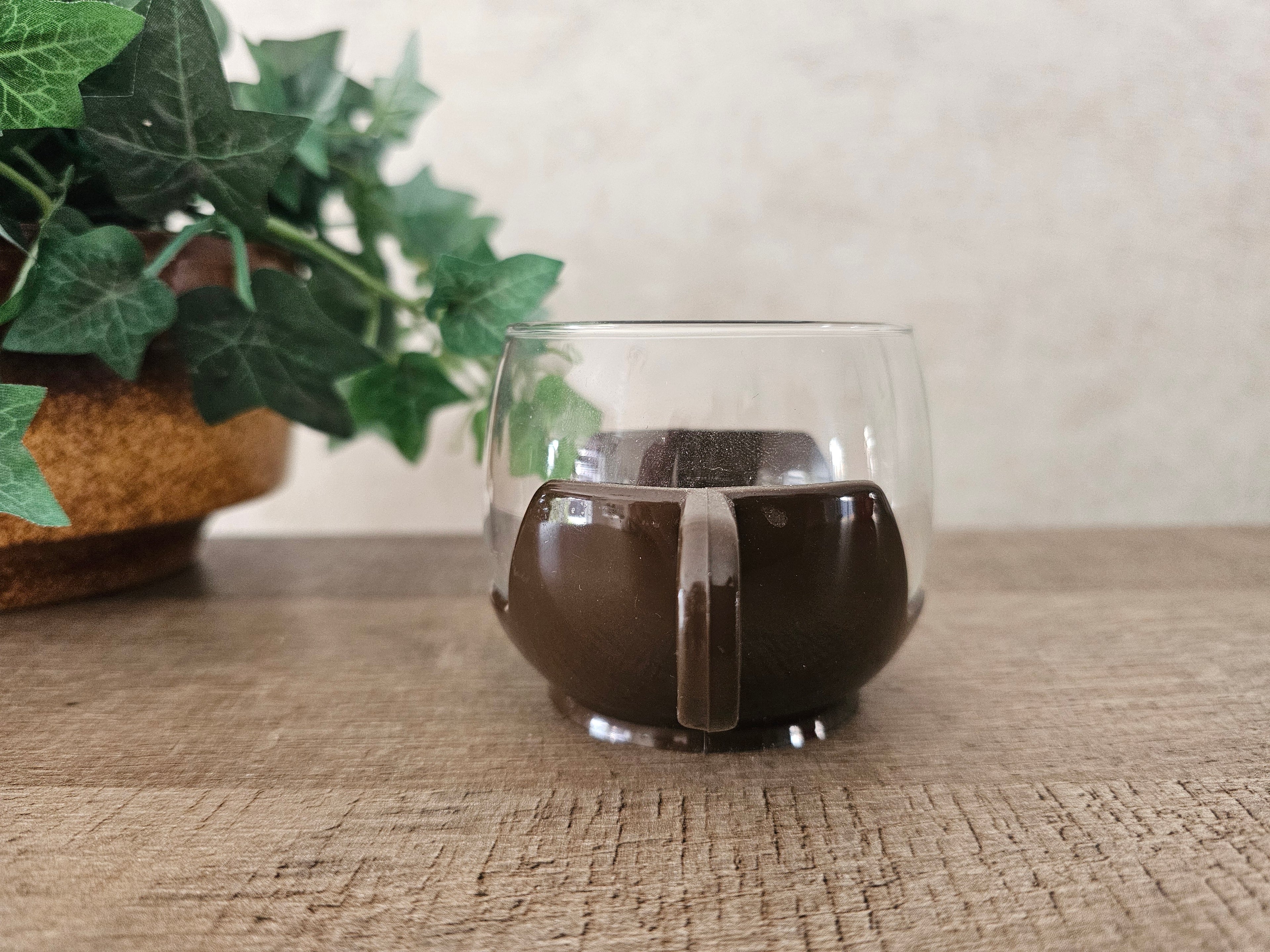 Theeglas bruine houder